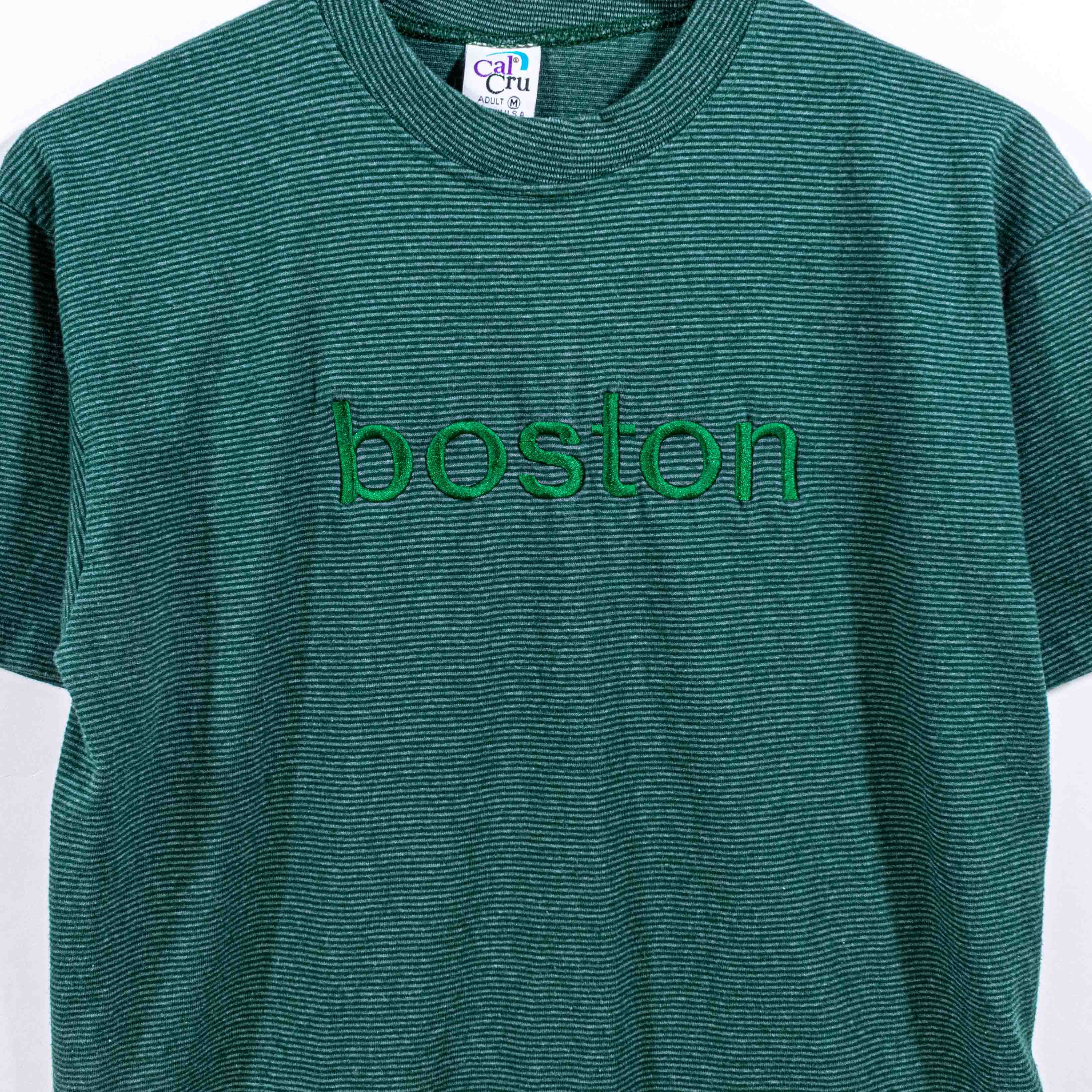 Other Boston Striped T-Shirt Surf Skate Streetwear VTG 90s City Size US M / EU 48-50 / 2 - 3 Thumbnail