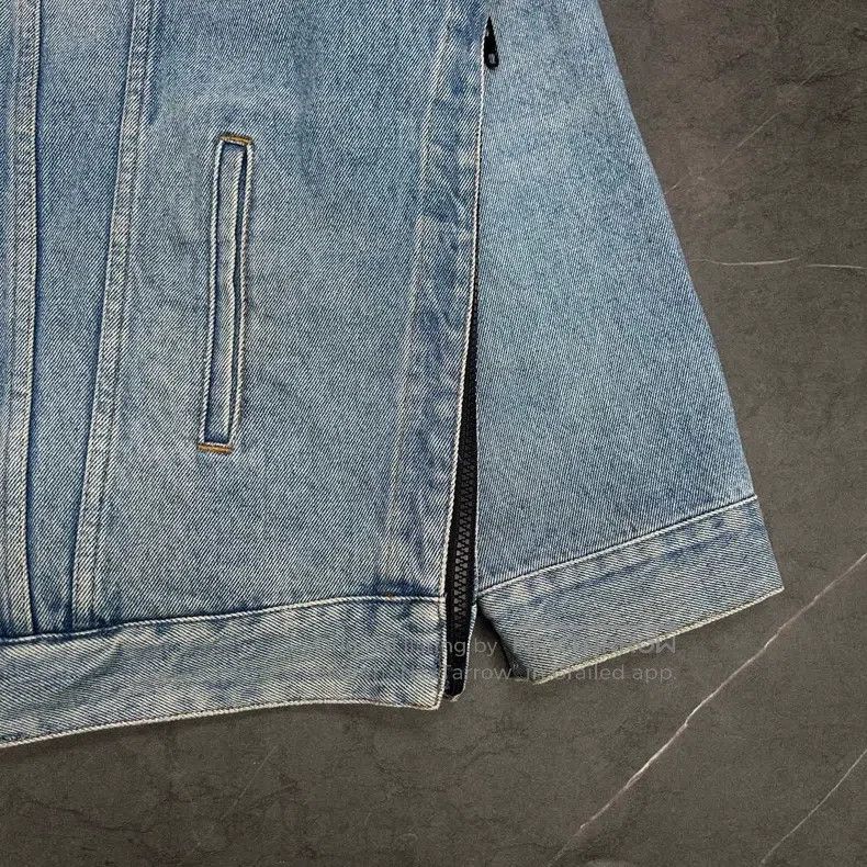 Balenciaga Balenciaga Side Zip Double Breasted Denim Jacket Size US M / EU 48-50 / 2 - 3 Thumbnail