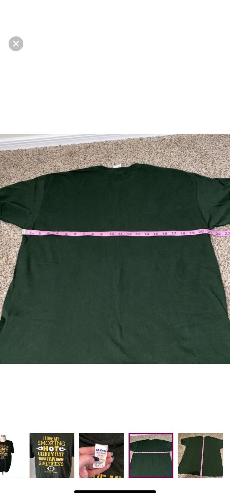 Gildan Gildan large Green Bay packer girlfriend tee Size US L / EU 52-54 / 3 - 4 Thumbnail