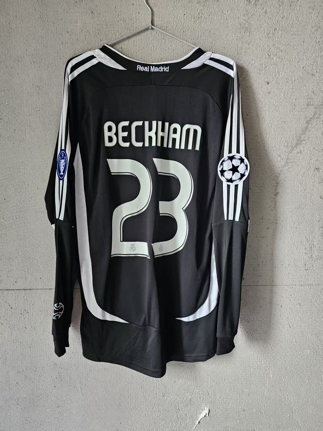 【正規支給06-07 Real Madrid L/S Beckham #23】 David Beckham #23 Real Madrid jersey 2006/2007 Long sleeve