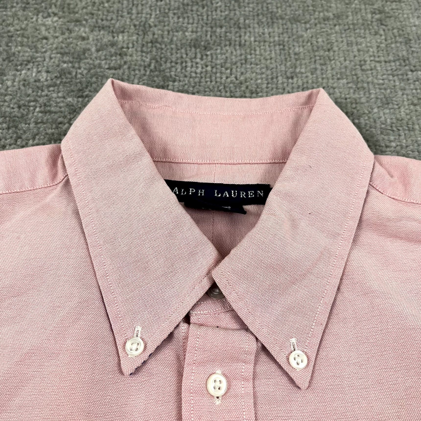 Ralph Lauren RALPH LAUREN Button-Up Shirt Adult Size 14 Pink Embroidered Crown Crest Casual Long Sleeve Classic Mens Size XL / US 12-14 / IT 48-50 - 3 Thumbnail