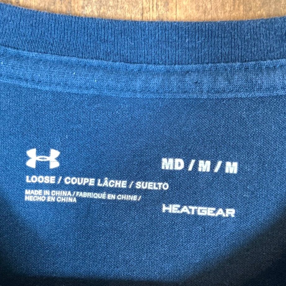 Under Armour Under Armour Mens Shirt Blue Loose Project Rock Freedom Respect Veteran M Shirt Long Sleeve Crew Neck Jersey Cotton Polyester Spandex Size US M / EU 48-50 / 2 - 6 Thumbnail