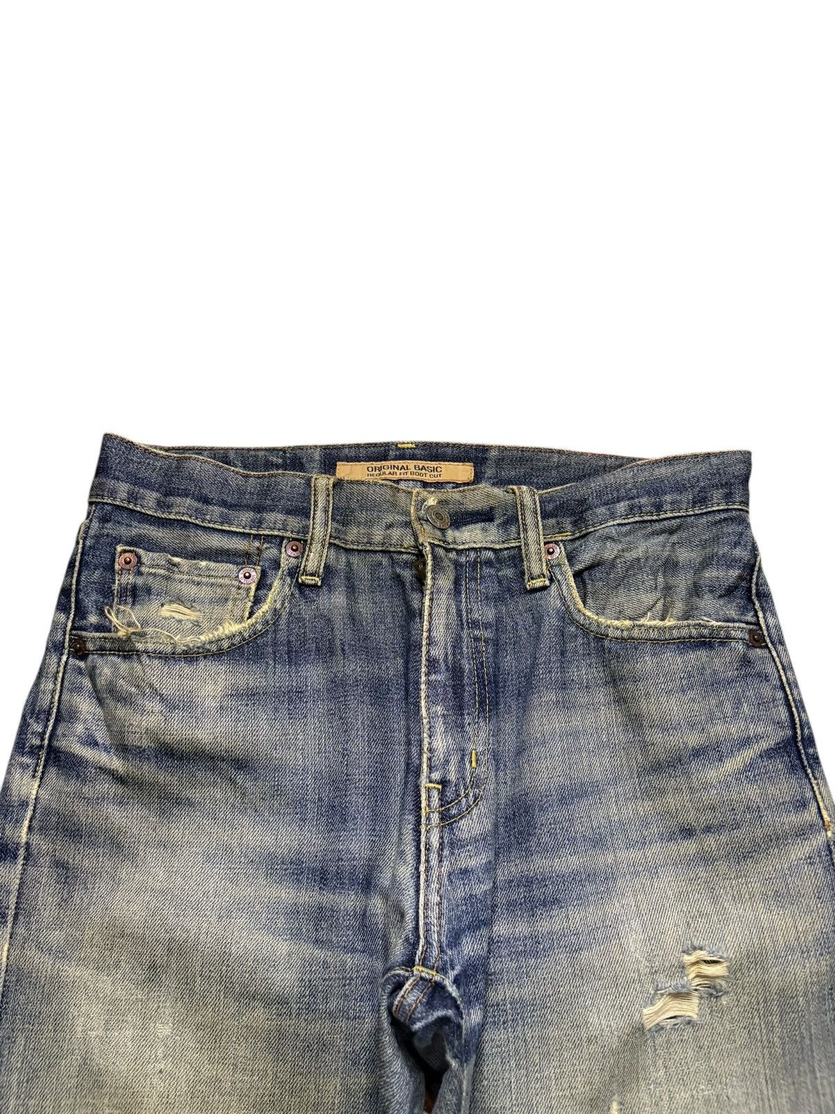 Uniqlo Vintage Uniqlo Mud Wash Distressed Loose Baggy Jeans Size US 29 - 4 Thumbnail