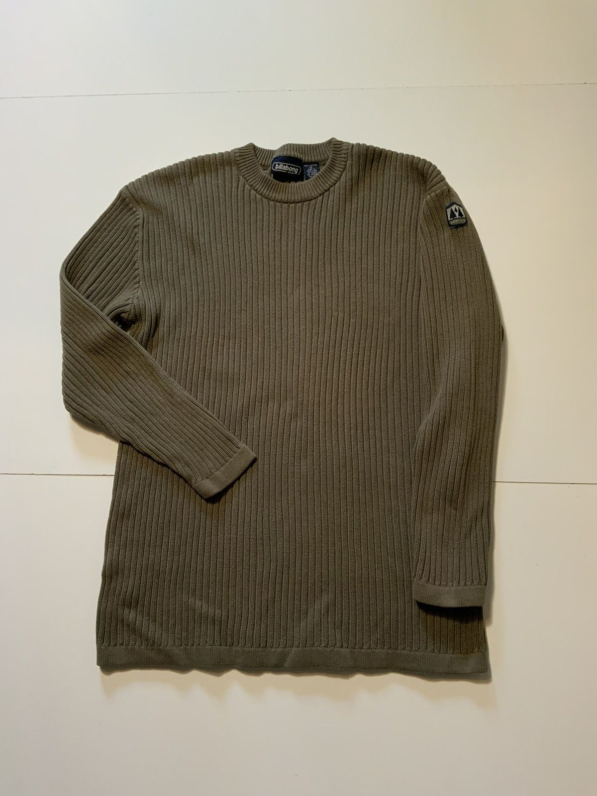 Billabong × Vintage Vintage Billabong Surf Ribbed Knit Cotton Crewneck Sweater Size US XL / EU 56 / 4 - 1 Thumbnail