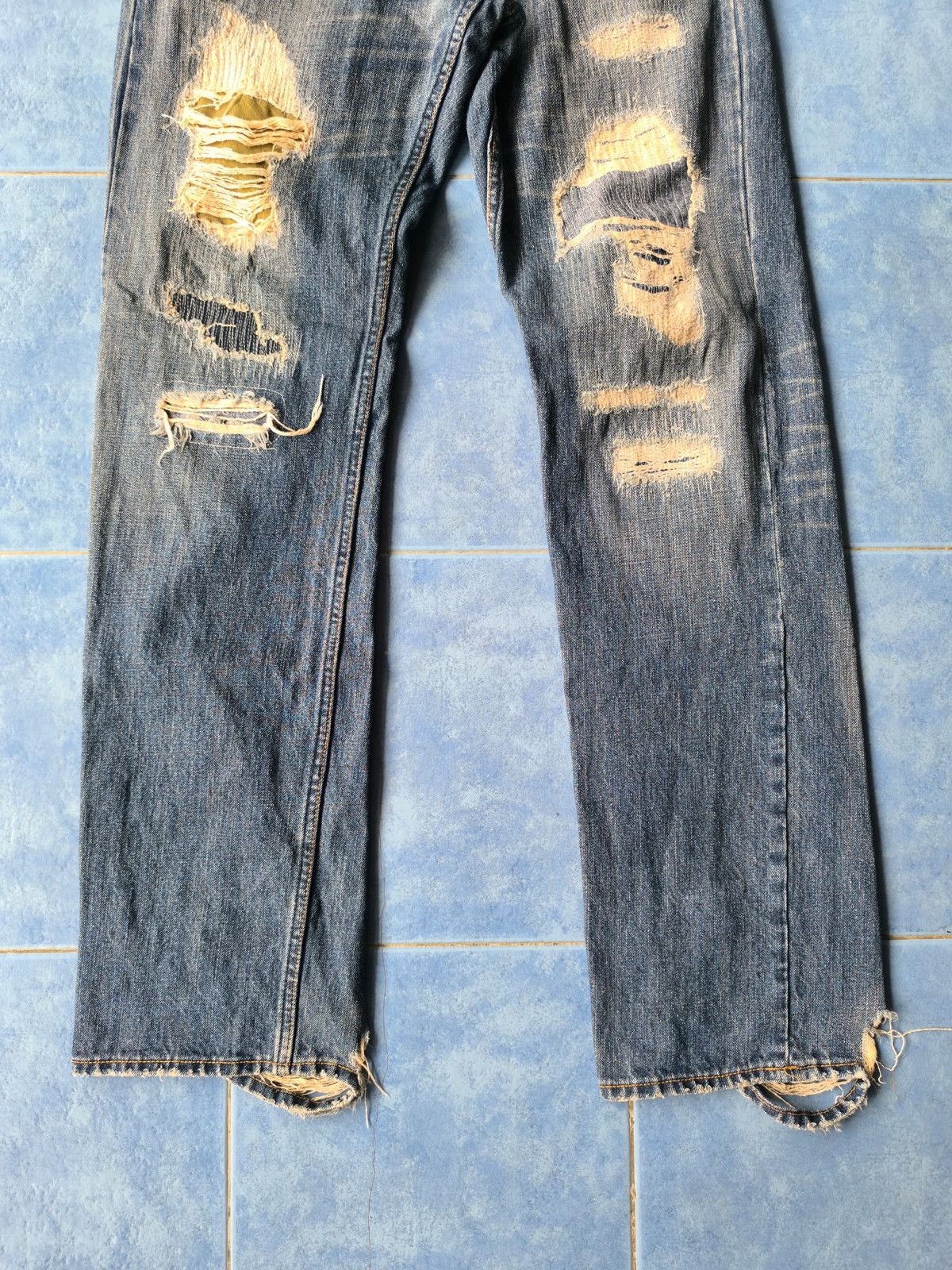 Kapital Johnbull Kojima Japan Kapital Style Patchwork denim Size US 31 - 3 Thumbnail