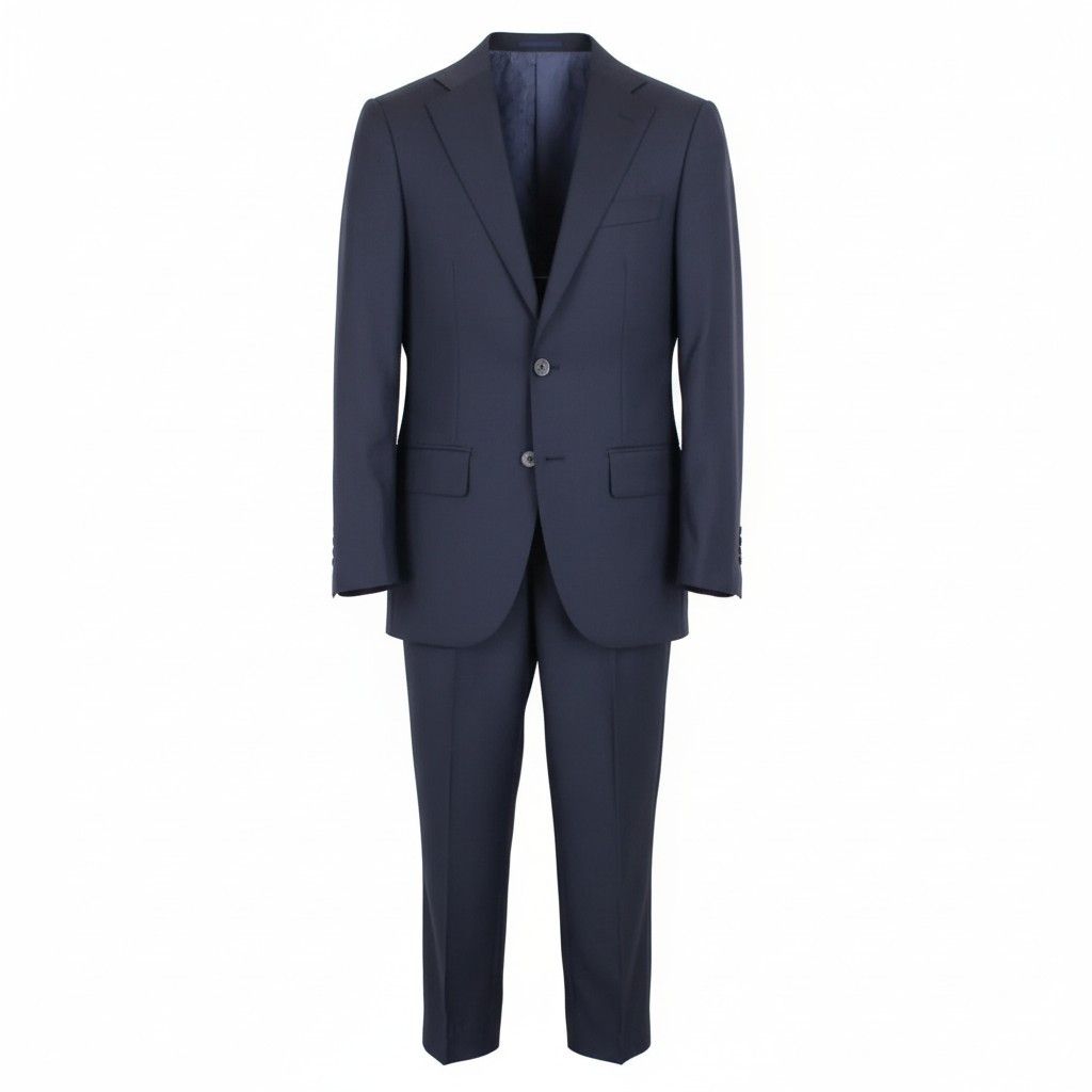 Suitsupply LAZIO UK32R Dark Blue Wool 2 Piece Suit 58957 Size 34S - 1 Thumbnail