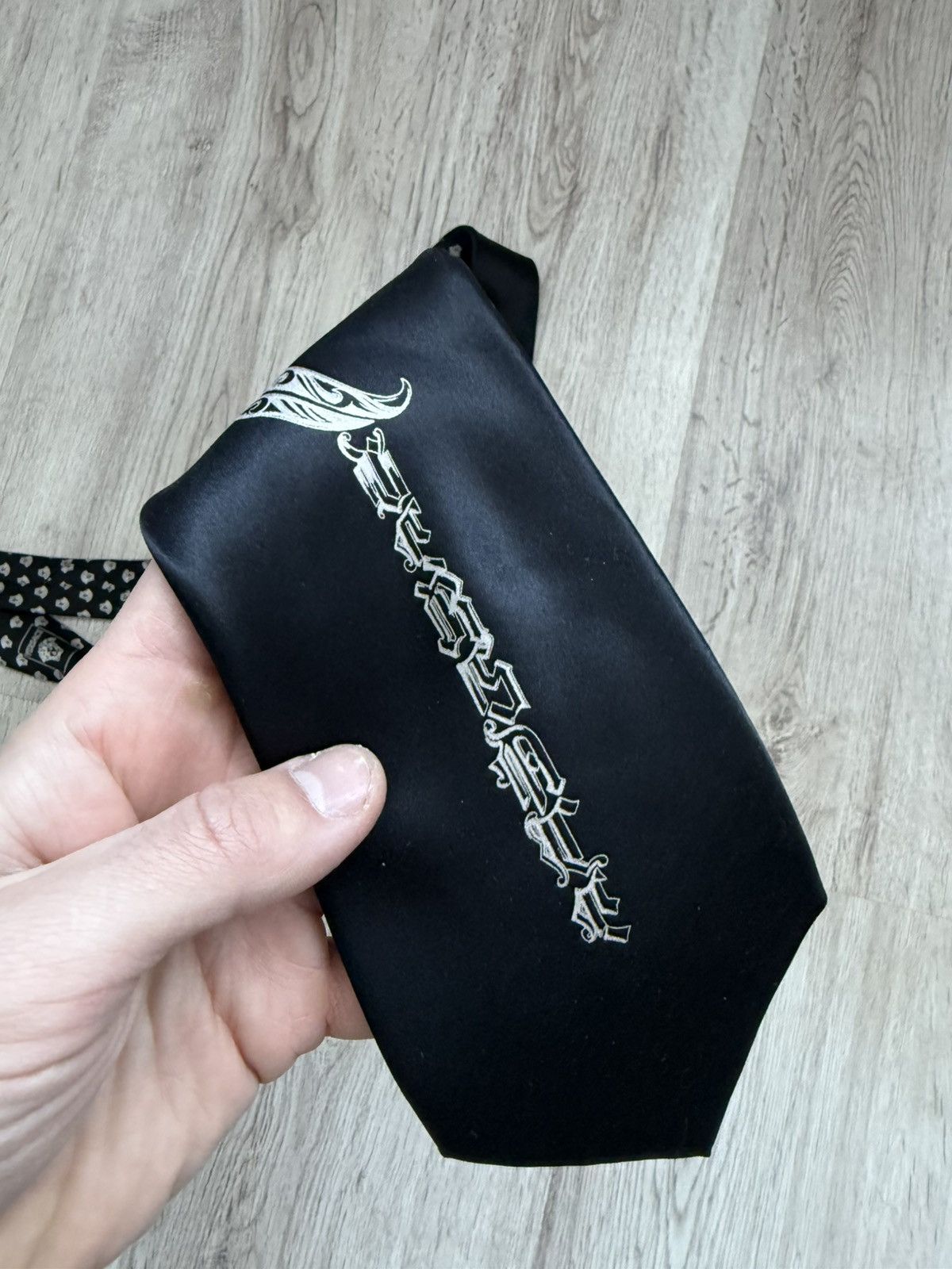 Versace Rare Gianni Versace logo silk tie Size ONE SIZE - 7 Thumbnail
