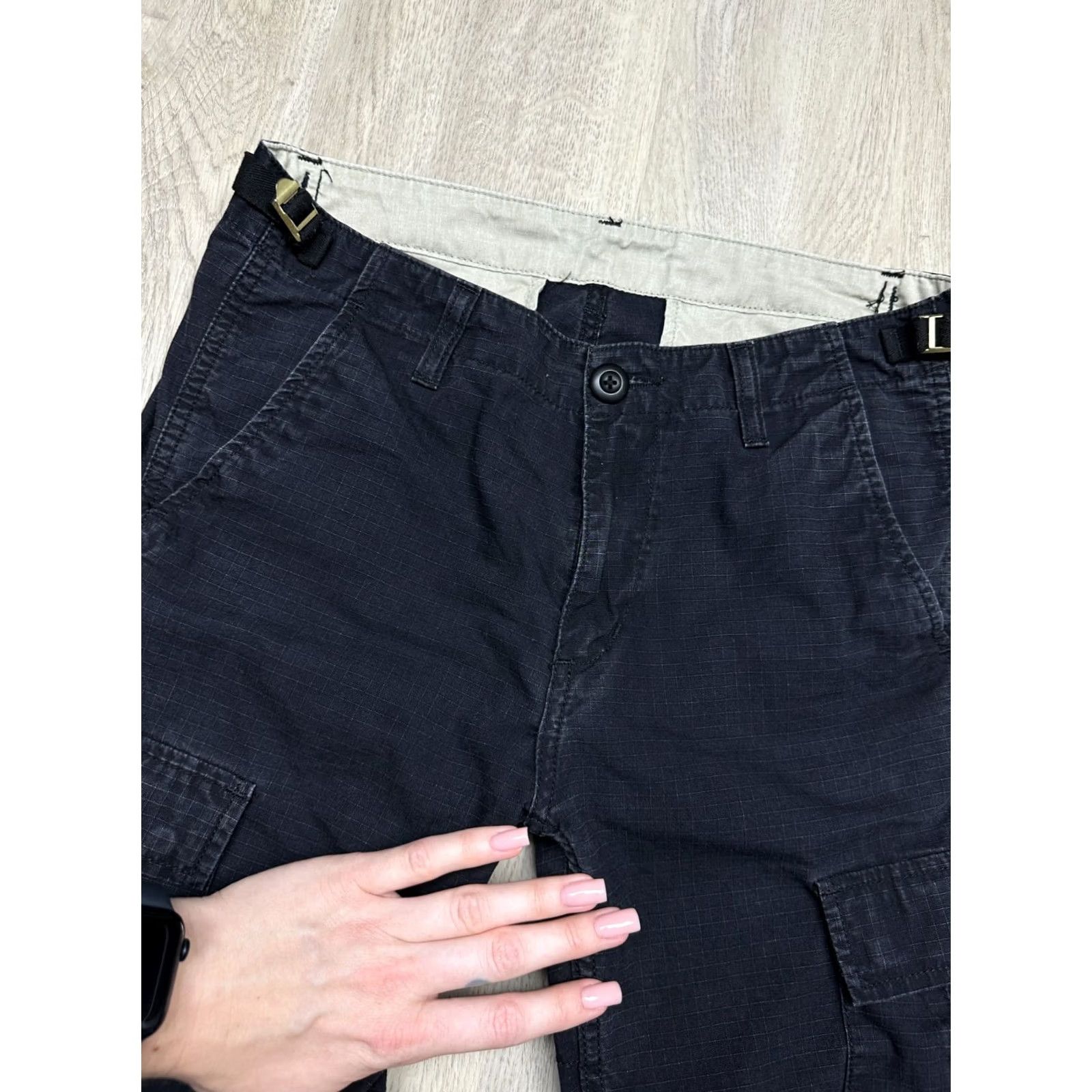 Carhartt Wip Carhartt WIP Pants Cargo Mens Aviation Size 28 Black Cotton Workwear Cargo Pocket Inseam 32 Inseam 80 cm 28 inch Mens Size US 28 / EU 44 - 6 Thumbnail
