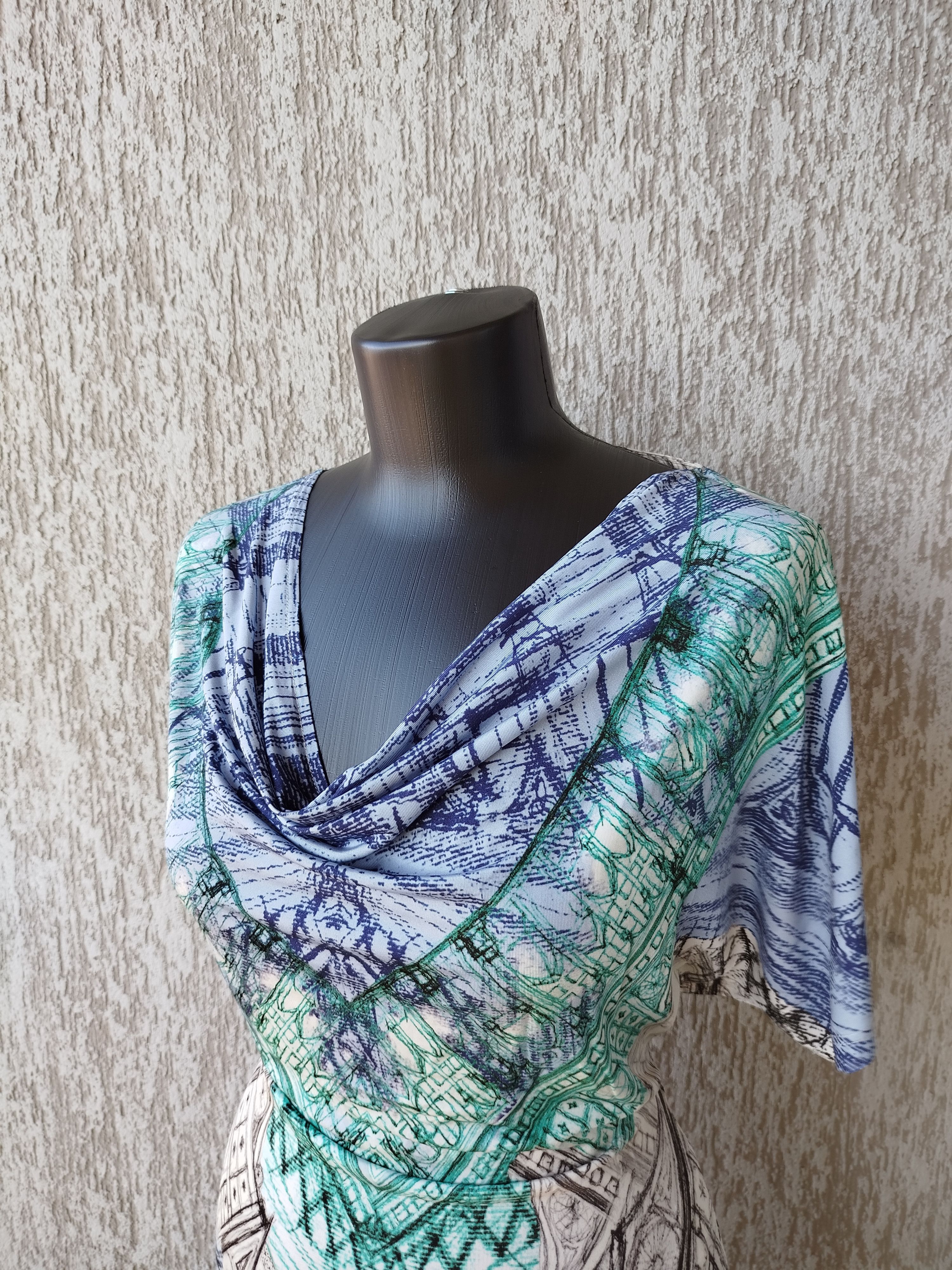 Jean Paul Gaultier Save The Queen Dress Short Sleeve Art Graphic Jersey Size L Size L / US 10 / IT 46 - 3 Thumbnail