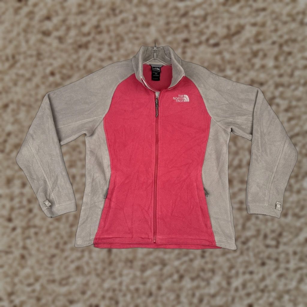 The North Face The North Face Jacket Women Medium Pink Tan Fleece Full Zip Outdoor Hiking Liner Size M / US 6-8 / IT 42-44 - 1 Thumbnail