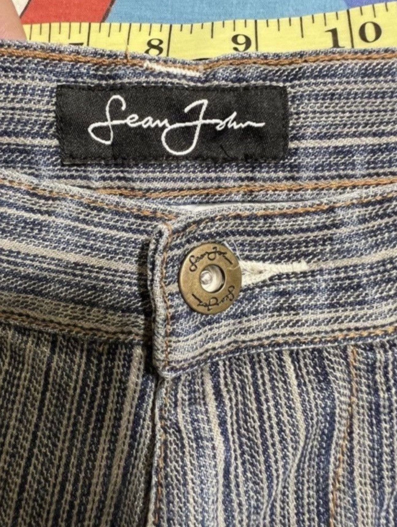 Sean John ***FINAL DROP***RARE 00s SEAN JOHN HICKORY STRIPE DENIM 32 Size US 32 / EU 48 - 12 Thumbnail