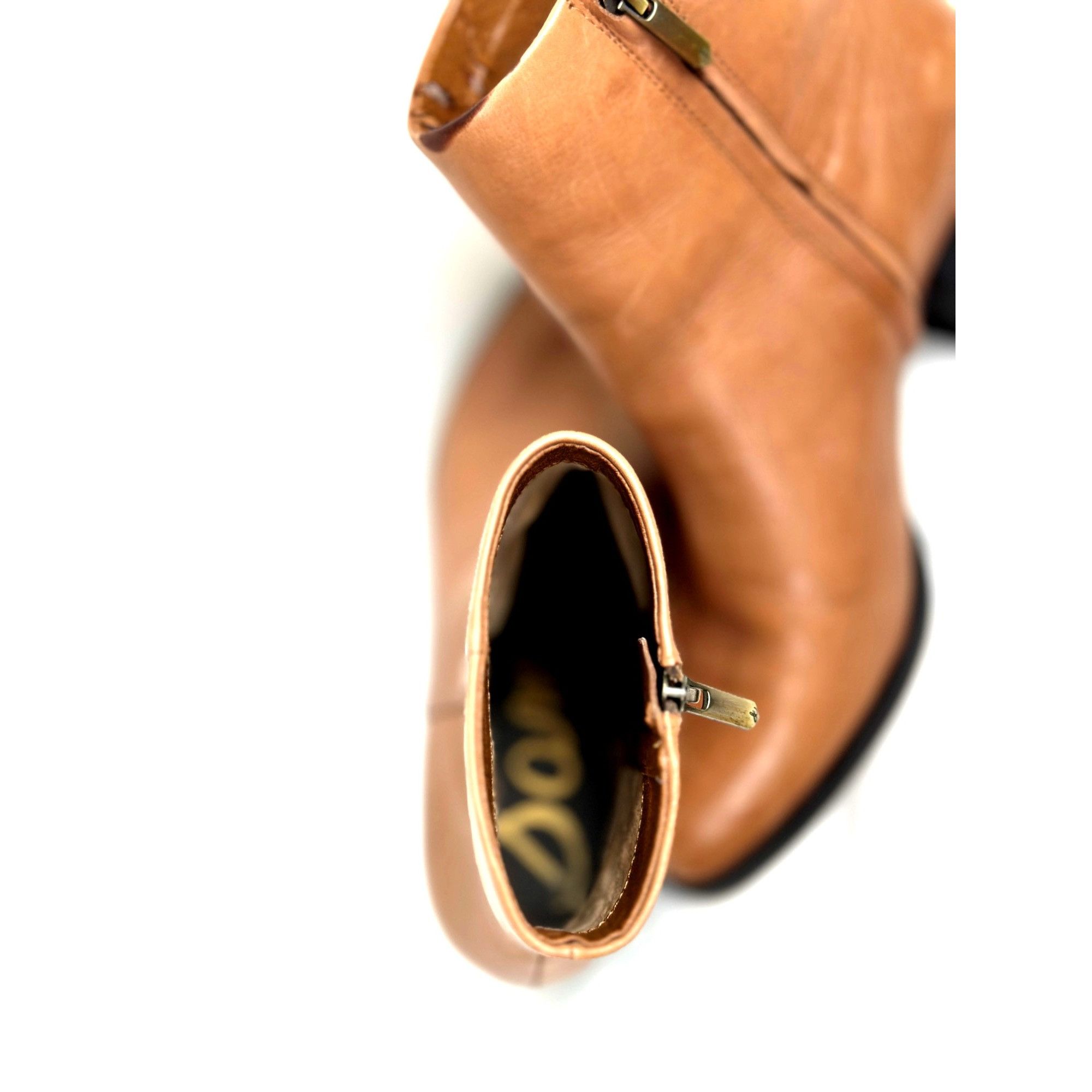 Sam Edelman Sam Edelman Womens Leather Ankle Boots Size 8 Tan With Block Size US 8 / IT 38 - 11 Thumbnail
