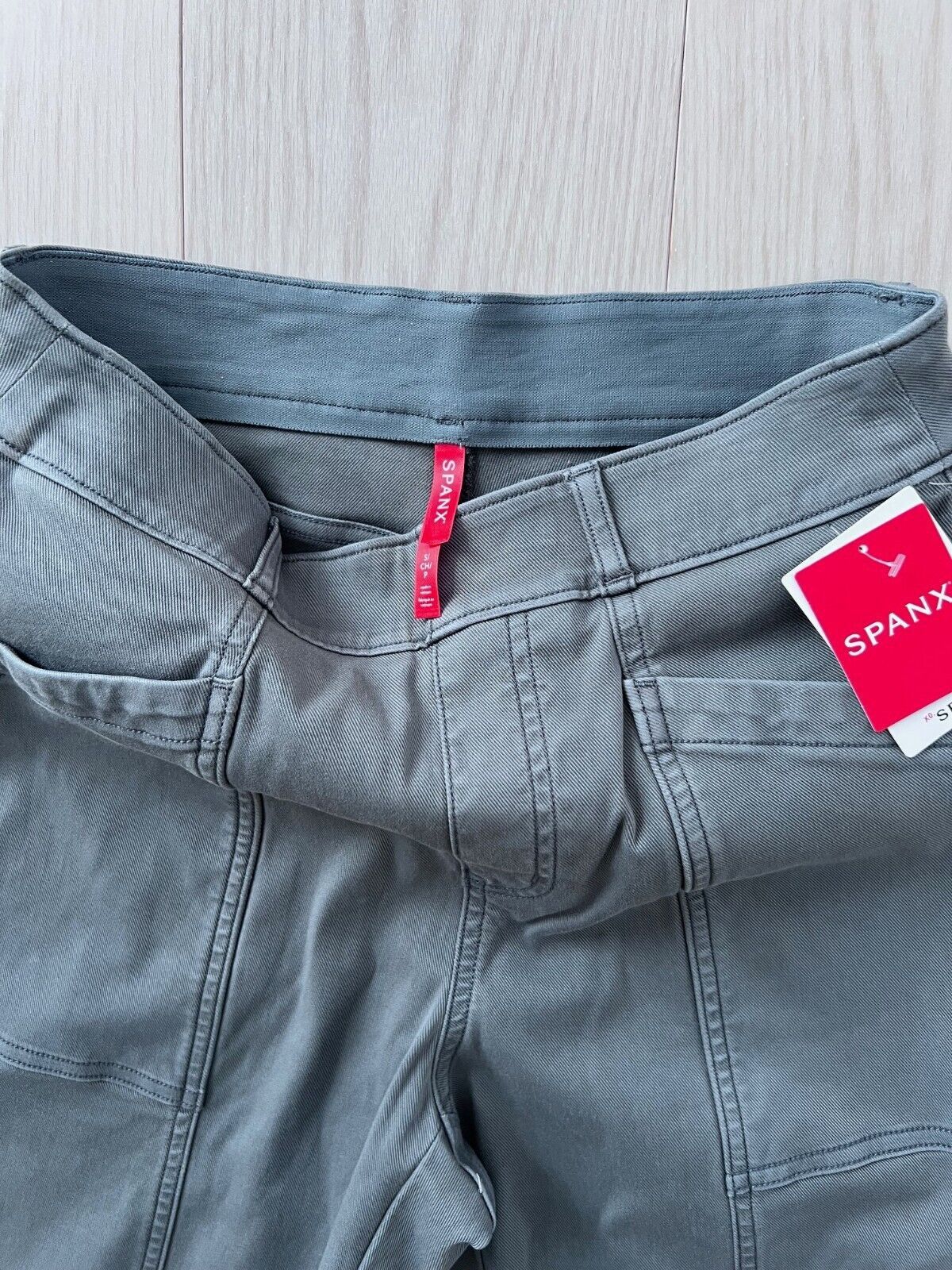 Spanx Spanx 20399R Twill Straight Leg Pant Hazy Blue Grey ( S ) Size 28" / US 6 / IT 42 - 4 Thumbnail