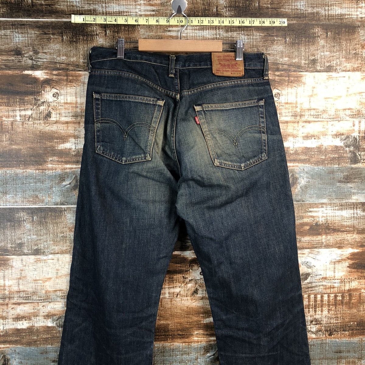 Levi's Levis 503 Blue selvedge vintage Denim Pants #A2617 Size US 33 - 16 Thumbnail