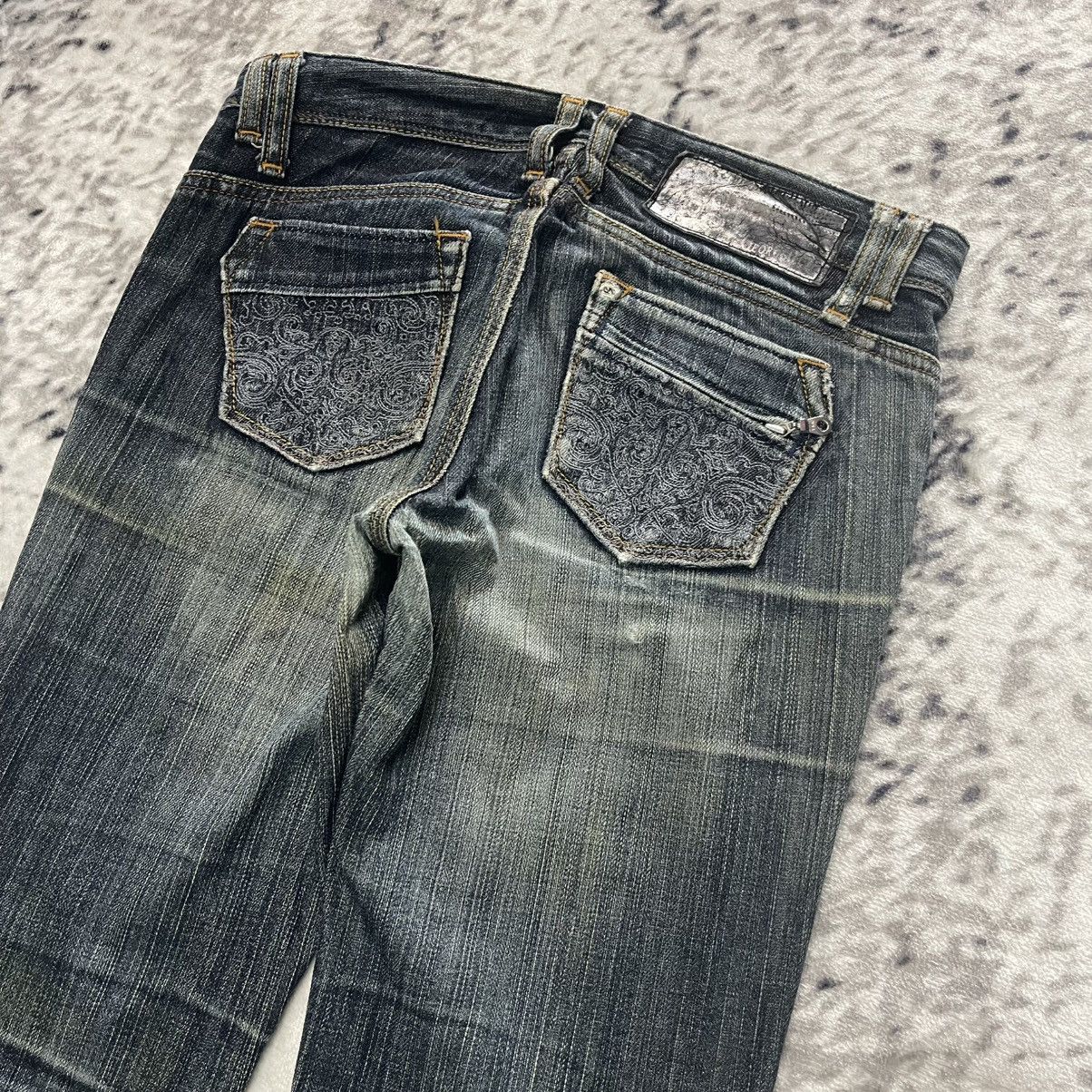GOSTAR DE FUGA Gergia Love Fade Wash Embroidered Jeans Size 28" / US 6 / IT 42 - 6 Thumbnail
