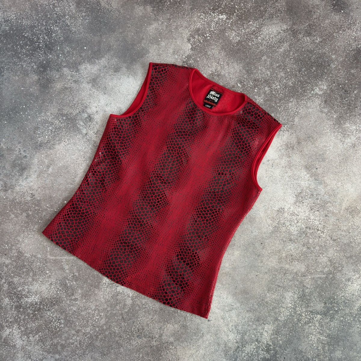 Miss Sixty × Vintage Miss Sixty Vintage Tank Top (Jean Paul Gaultier style) Size L / US 10 / IT 46 - 1 Thumbnail