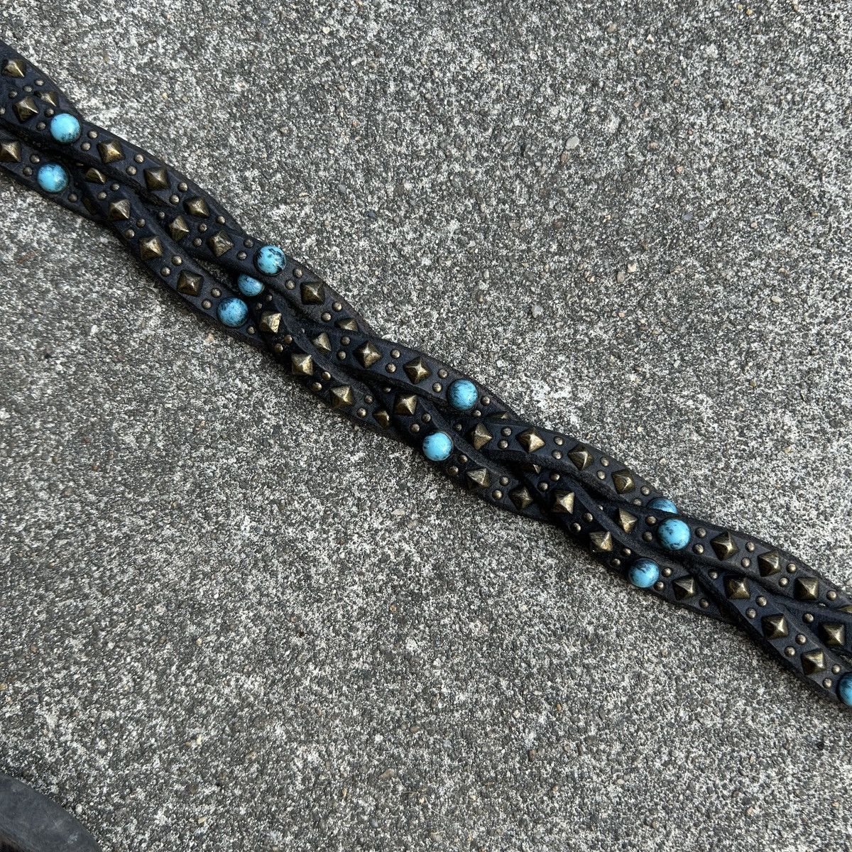 Vintage Vintage studded leather belt (Kapital Style) Size ONE SIZE - 11 Thumbnail