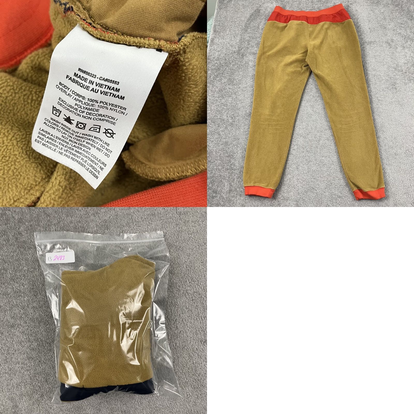 Nike Nike Joggers Mens Large 31" Brown Polar Fleece Tapered Active Sweatpants Gym Size US 33 - 8 Thumbnail