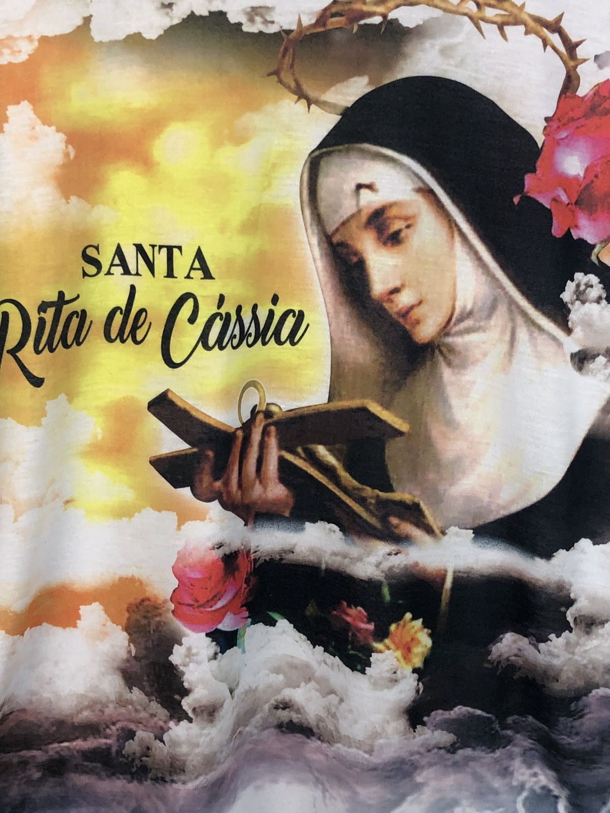 Designer × Vintage Vintage Italian religious t shirt super rare 2000 Size US L / EU 52-54 / 3 - 2 Thumbnail