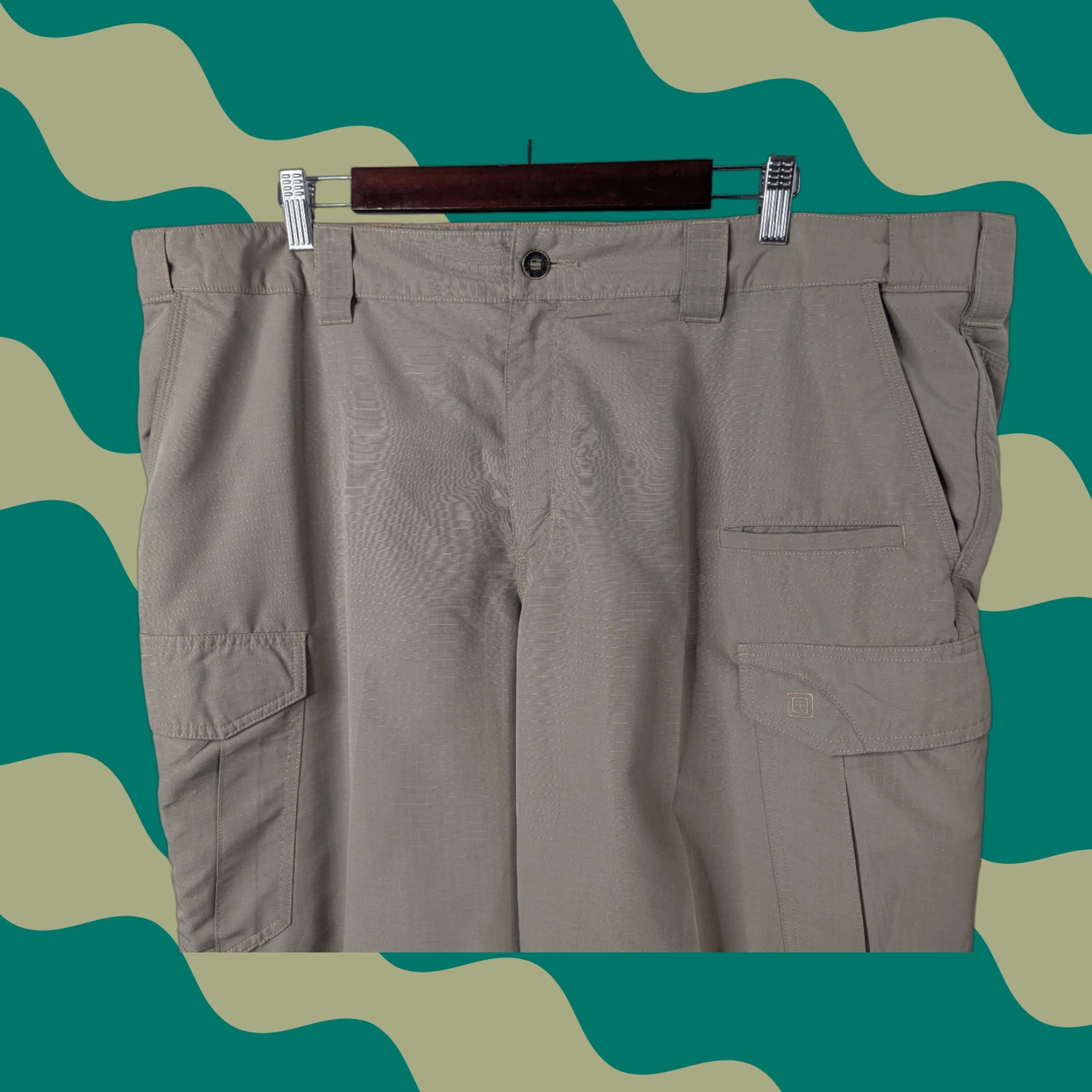Vintage 5.11 Tactical Men Cargo Pant Beige 44x32 Fast Tac Style 74439 Pockets Cargo Pants Regular Men Size US 44 / EU 60 - 1 Thumbnail