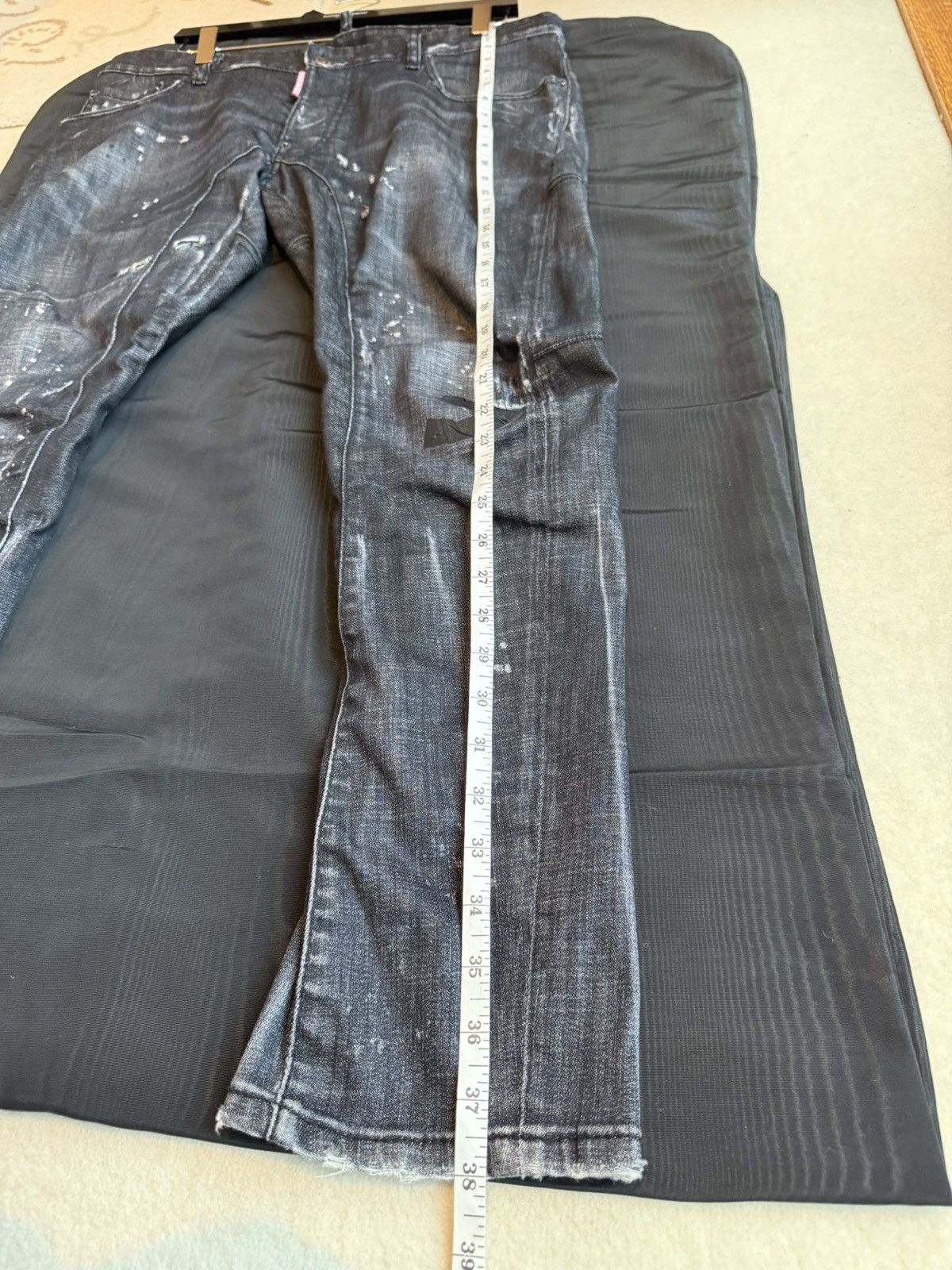 Dsquared2 FW16 Dsquared2 destroyed biker denim jeans grey black 50 Size US 34 / EU 50 - 5 Thumbnail