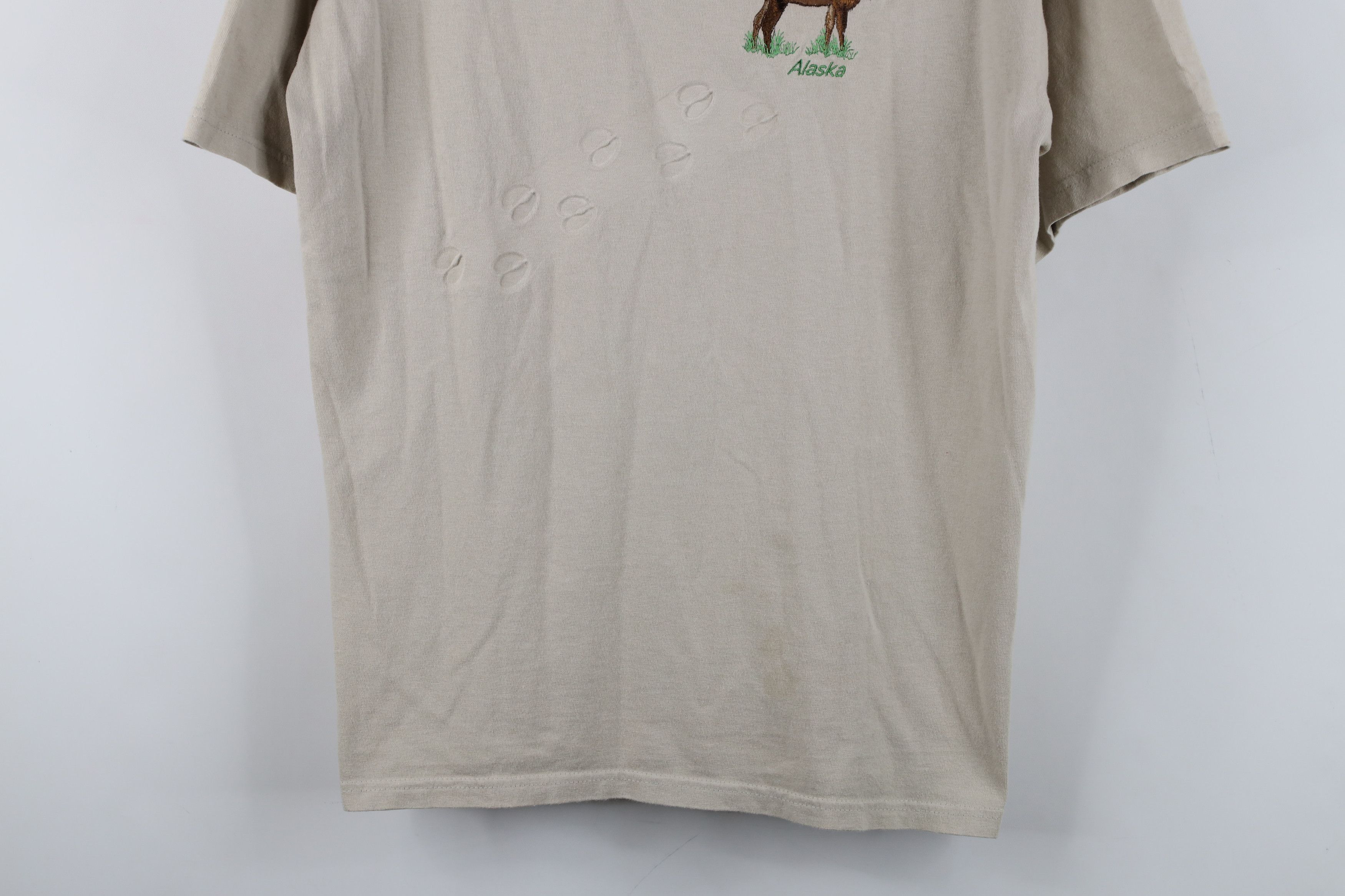 Vintage Vintage 90s Streetwear Alaska Elk Moose Short Sleeve T-Shirt Size US M / EU 48-50 / 2 - 3 Thumbnail