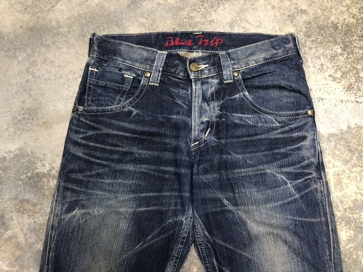 Hysteric Glamour × Japanese Brand Edwin Blue Trip Leg Twisted Washed Denim Size US 34 / EU 50 - 5 Thumbnail