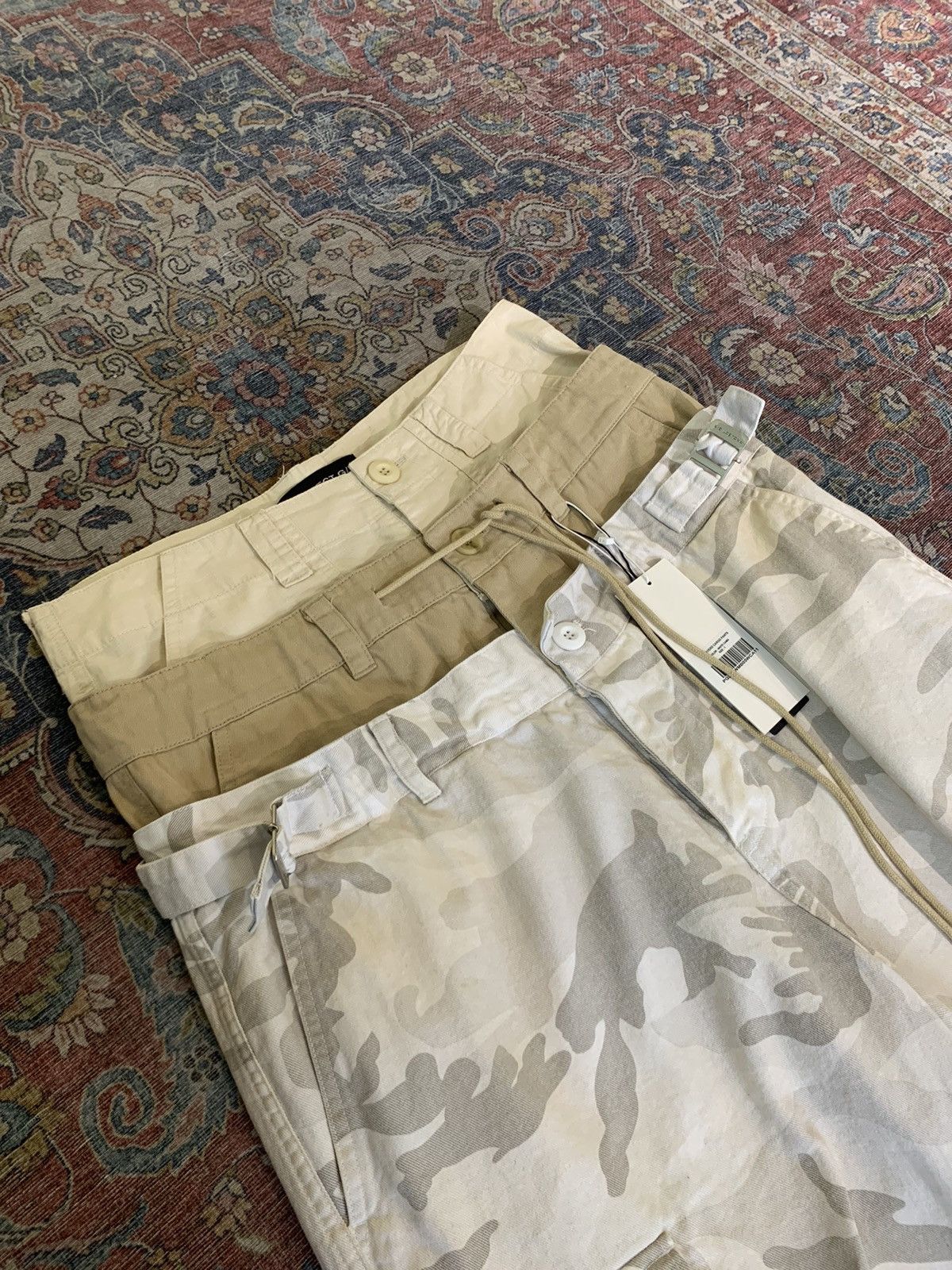 PROJECT GR 3 LAYERD CARGO PANTS - WHITE CAMO