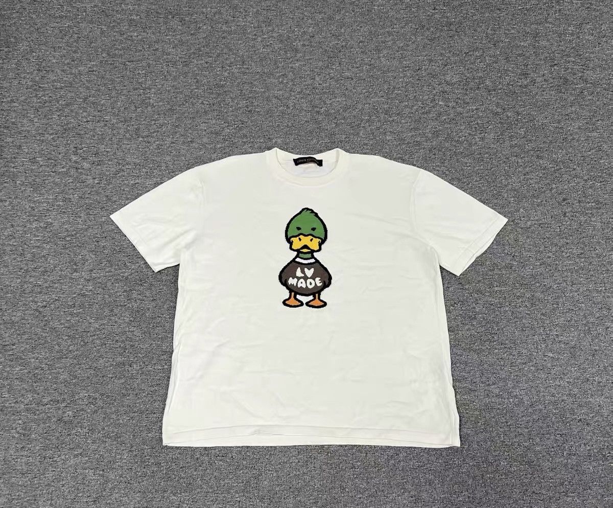 Louis Vuitton Louis Vuitton Nigo Beige Short Sleeve T-shirt Size L / US 10 / IT 46 - 1 Thumbnail