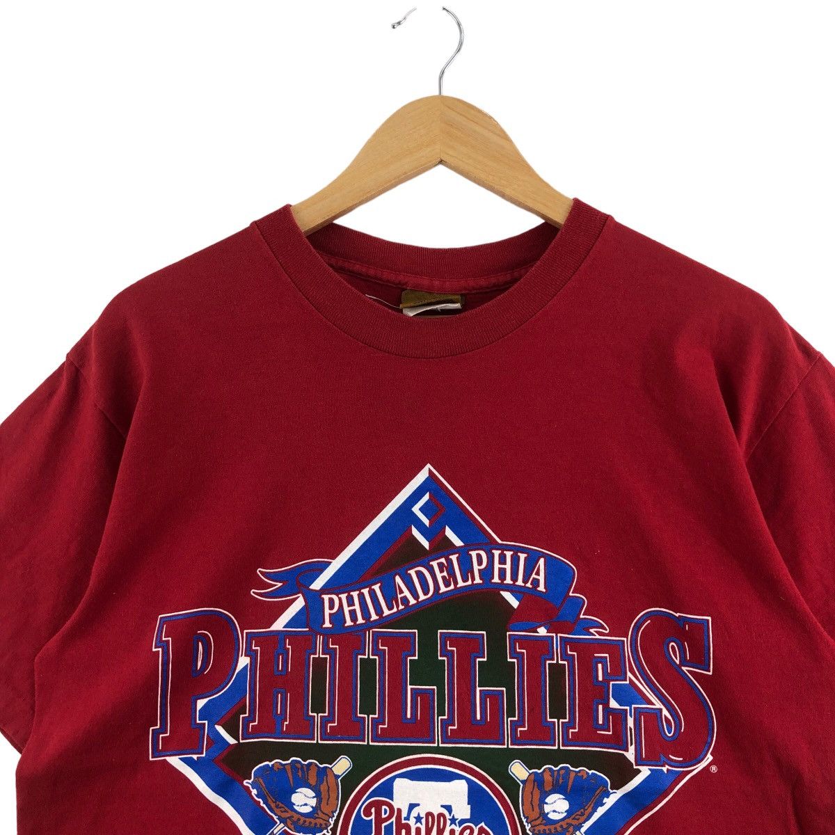 MLB × Vintage Vintage 90s Philadelphia Phillies MLB T-Shirt Nutmeg Size US M / EU 48-50 / 2 - 2 Thumbnail