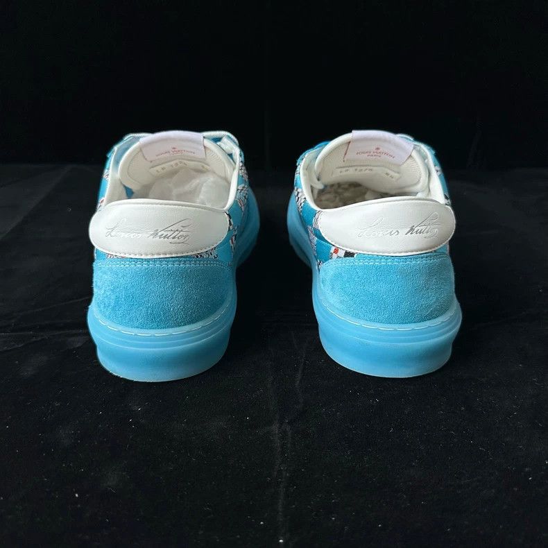 Louis Vuitton Louis Vuitton Blue checkerboard shoes Size US 9.5 / EU 42-43 - 5 Thumbnail