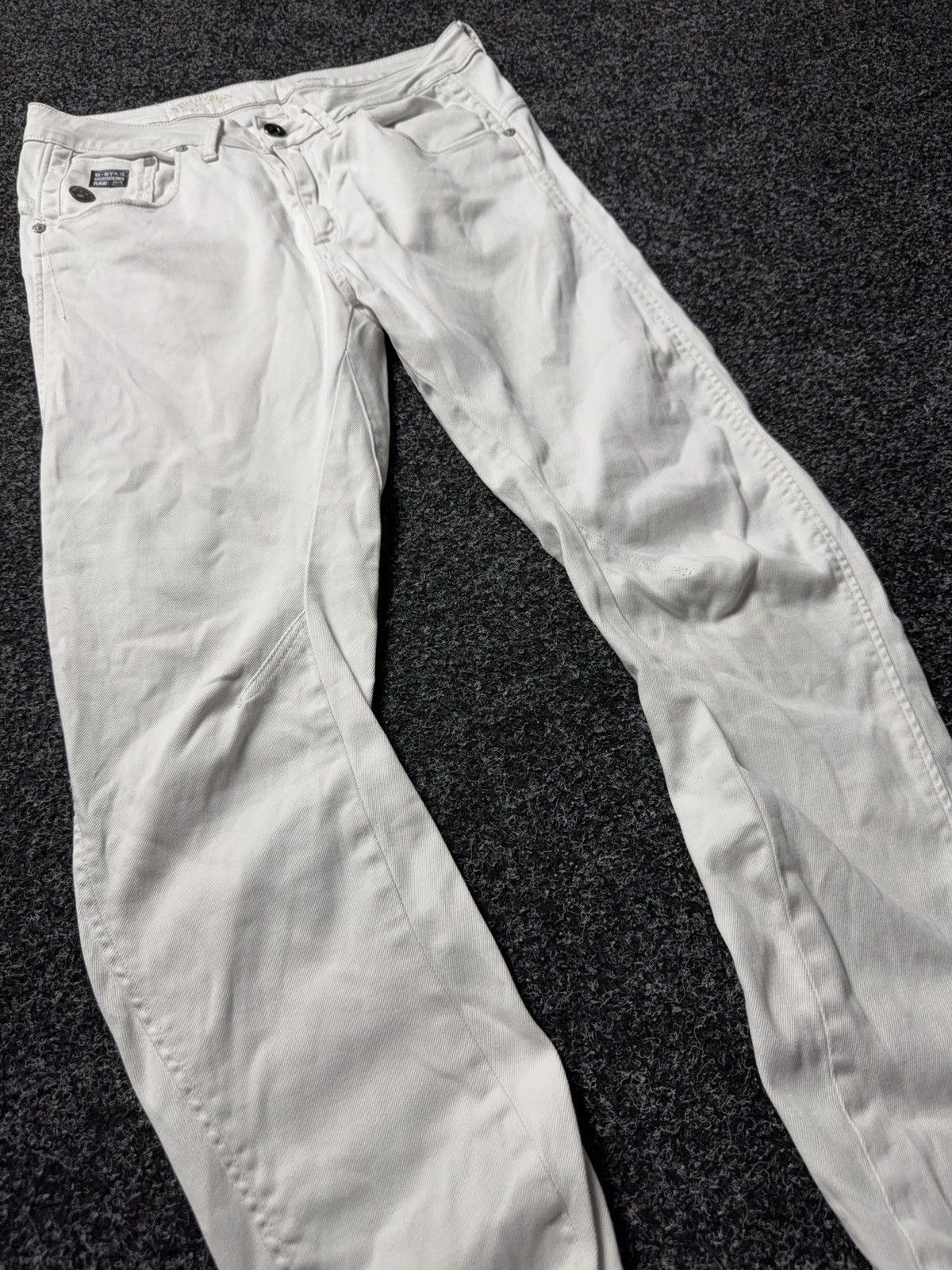 G-Star Avant Garde 00s G-Star RAW White Denim Jeans Slim Tapered Size 30" / US 8 / IT 44 - 5 Thumbnail