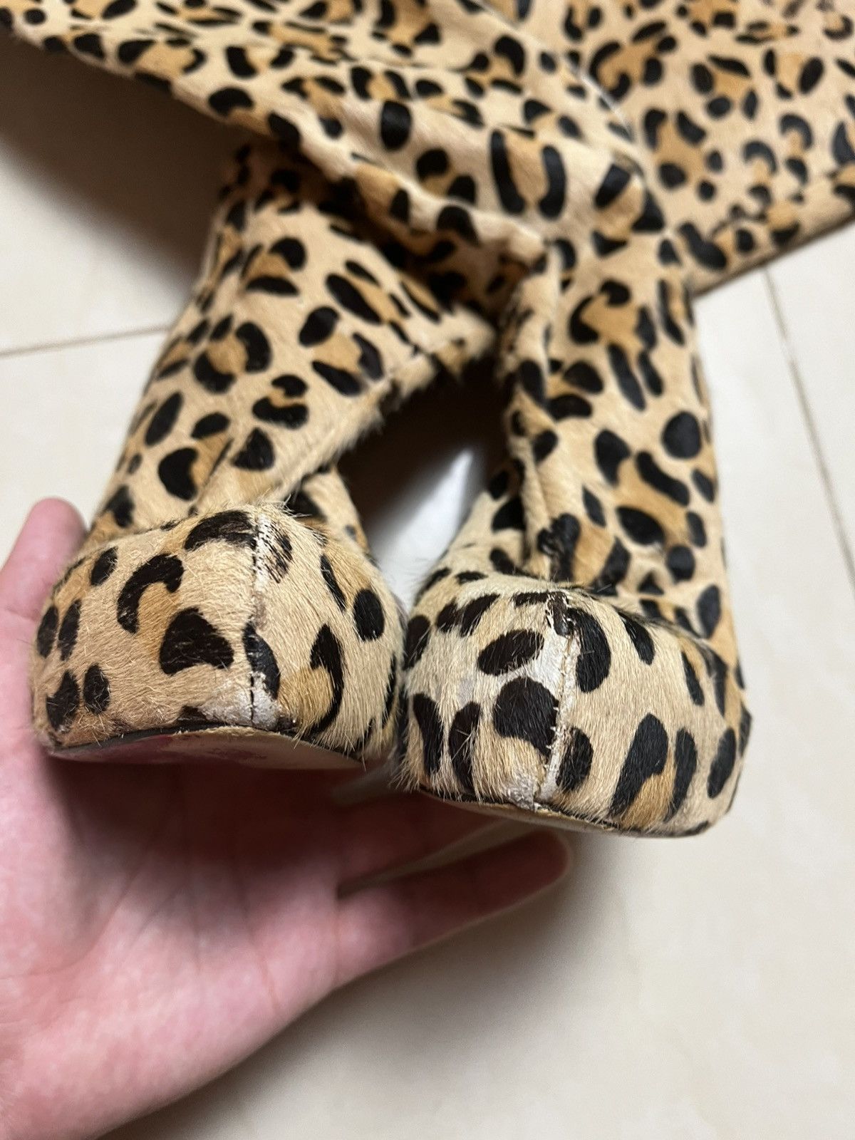 Christian Louboutin Leopard heeled shoes Size US 7 / IT 37 - 3 Thumbnail
