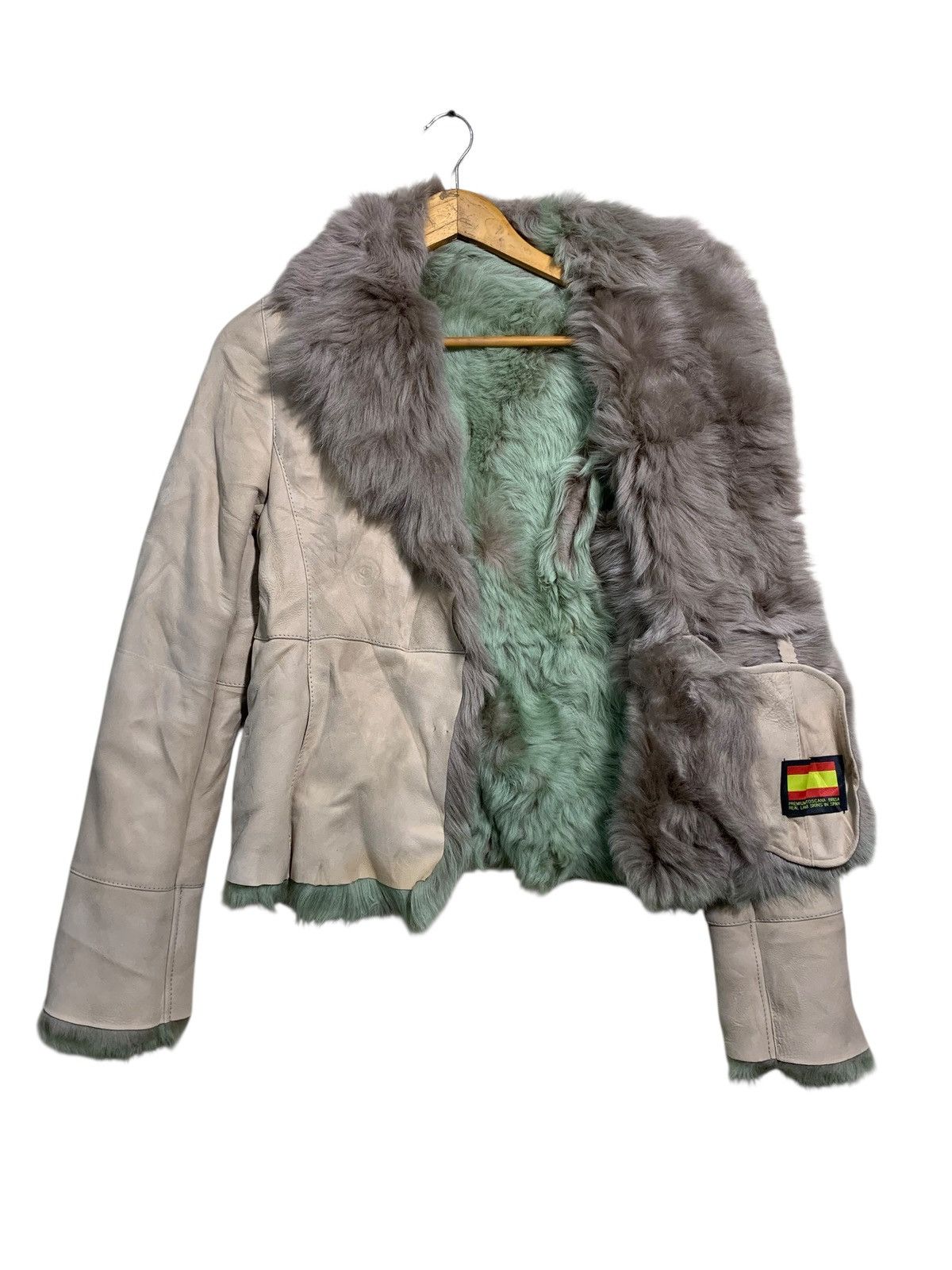 Sagafurs × Toscano 🔥TOSCANO BRISA SPAIN LAMBSKIN LEATHER FUR JACKET Size S / US 4 / IT 40 - 4 Thumbnail