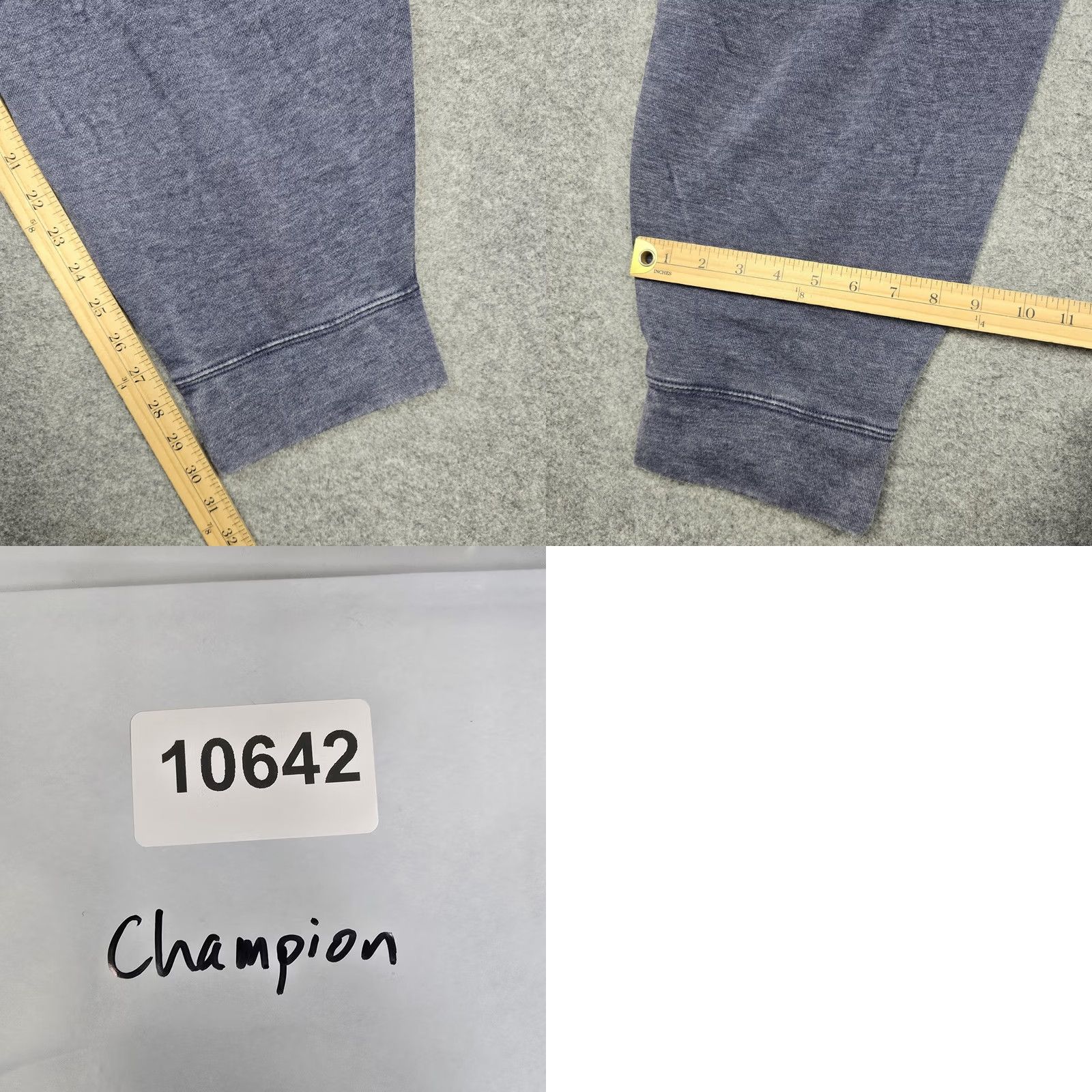 Champion Champion Jogger Pants Womens 4X Blue Fleece Elastic Waist Pockets Athletic New Size 40" / US 18 - 8 Thumbnail