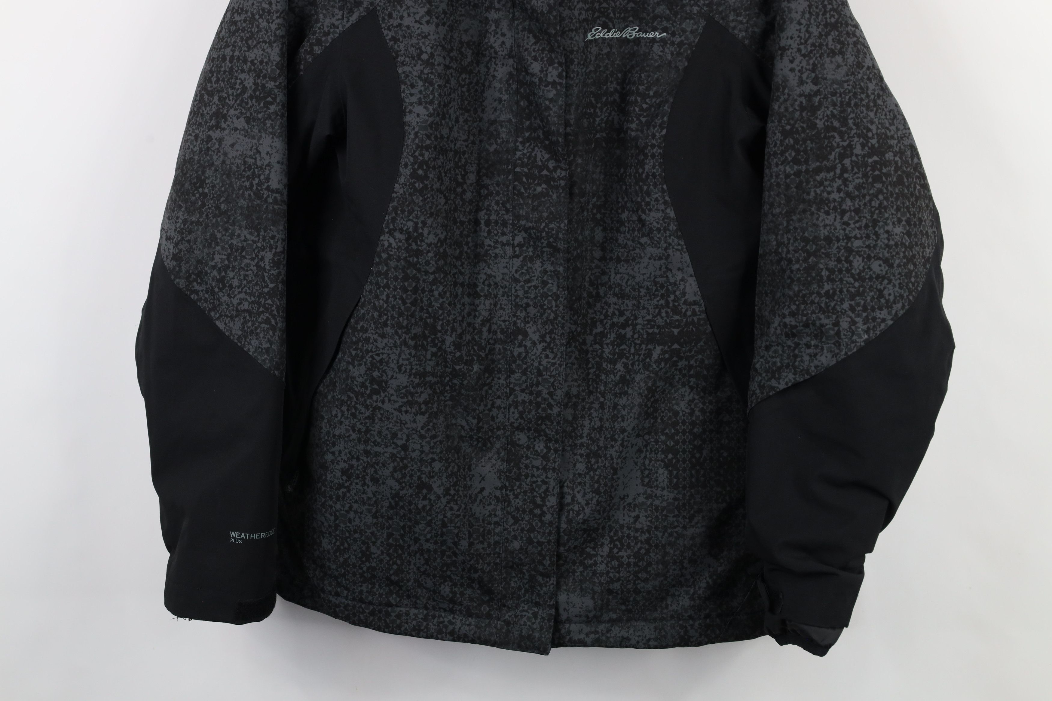 Eddie Bauer × Vintage Eddie Bauer 2 In 1 Down Insulated Hooded Puffer Jacket Black Size L / US 10 / IT 46 - 3 Thumbnail