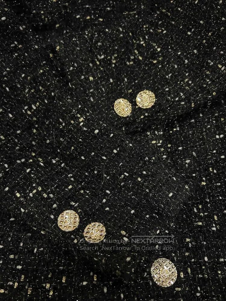 Chanel Chanel Black glitter diamond buckle lapel jacket Size XS / US 0-2 / IT 36-38 - 4 Thumbnail