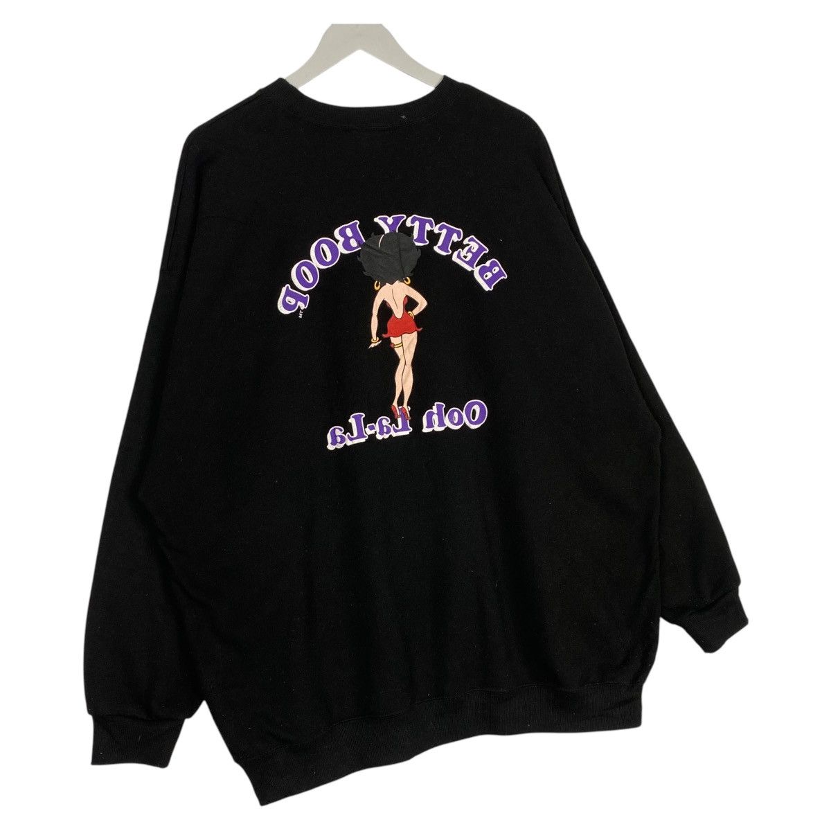 Designer × Vintage Vintage Betty Boop Printed Crewneck Sweatshirt Black Size L / US 10 / IT 46 - 6 Thumbnail