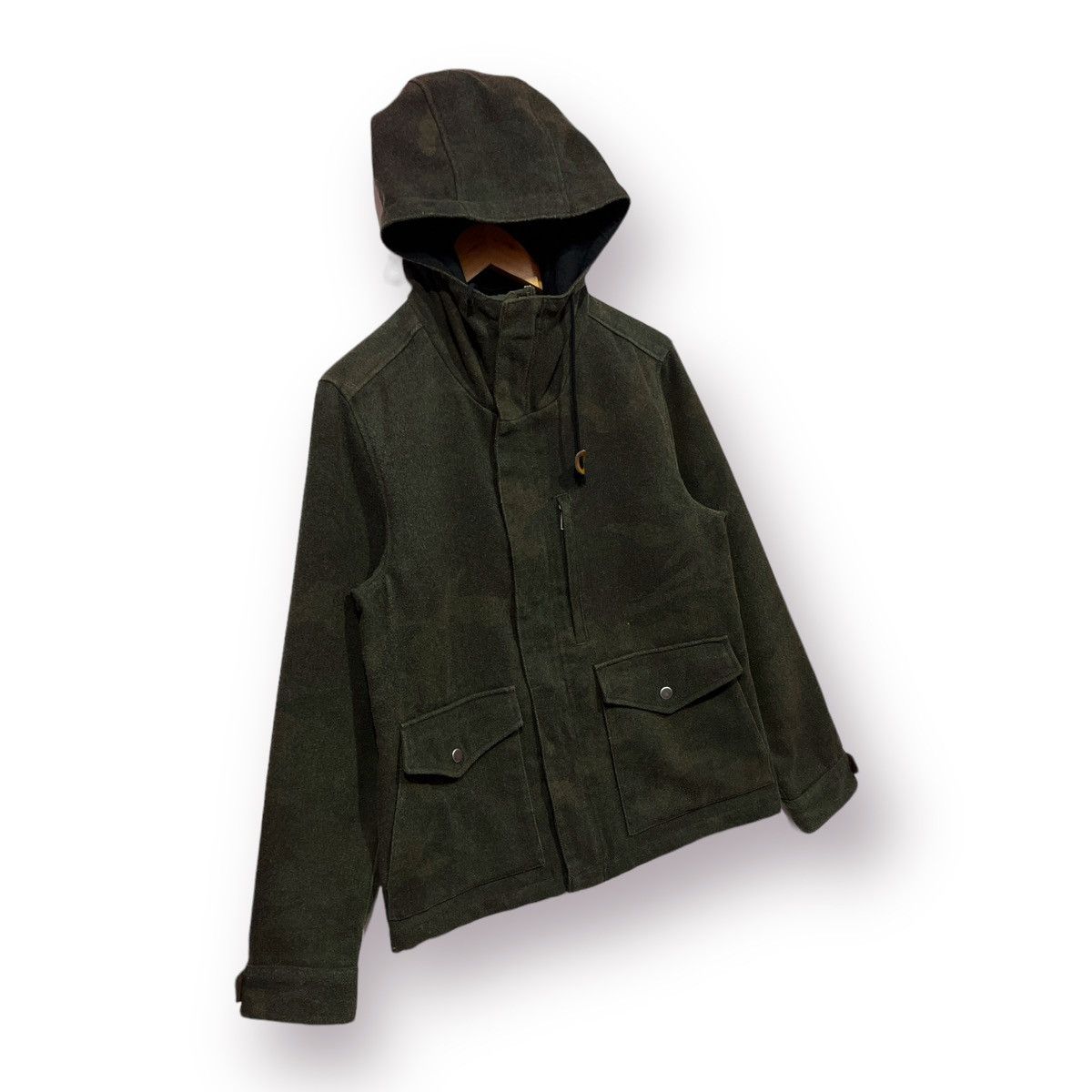 Global Work × Japanese Brand 🔥 VINTAGE GLOBAL WORK CAMO WOOL JACKET - L Size L / US 10 / IT 46 - 3 Thumbnail
