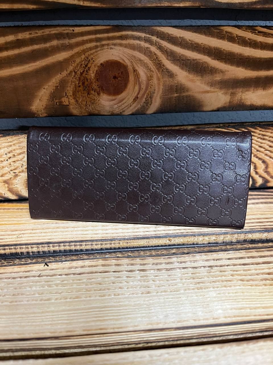 Gucci Gucci Folding Glasses Case Brown Leather Snap Vintage Size ONE SIZE - 15 Thumbnail