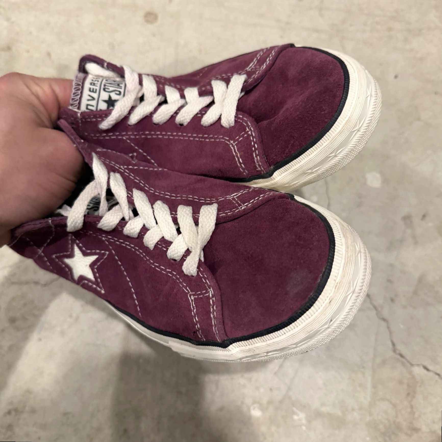 Converse Converse One Star Low Purple Plum Suede Womens Size 9.5 Sneaker Star Size US 8 / IT 38 - 5 Thumbnail