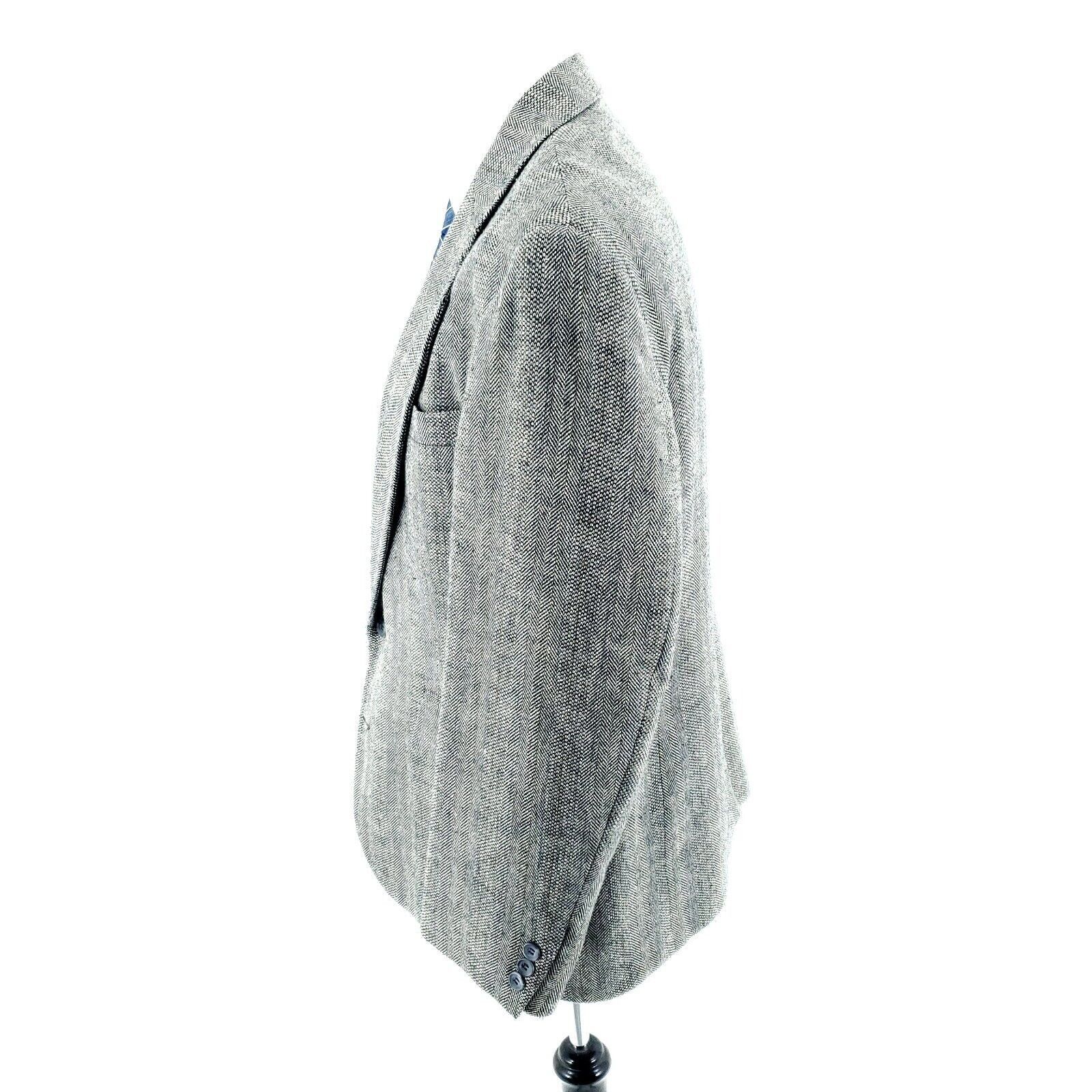 Haggar Haggar Imperial Tweed Wool 2 Button Sport Coat 42S Cream Her Size 42S - 4 Thumbnail
