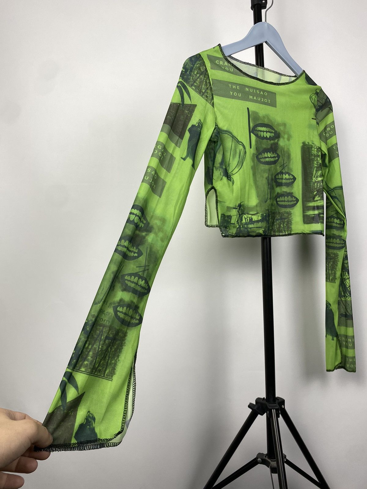 Designer × Japanese Brand Save The Queen Jean Paul Gaultier Style Mesh Top Blouses Size M / US 6-8 / IT 42-44 - 4 Thumbnail
