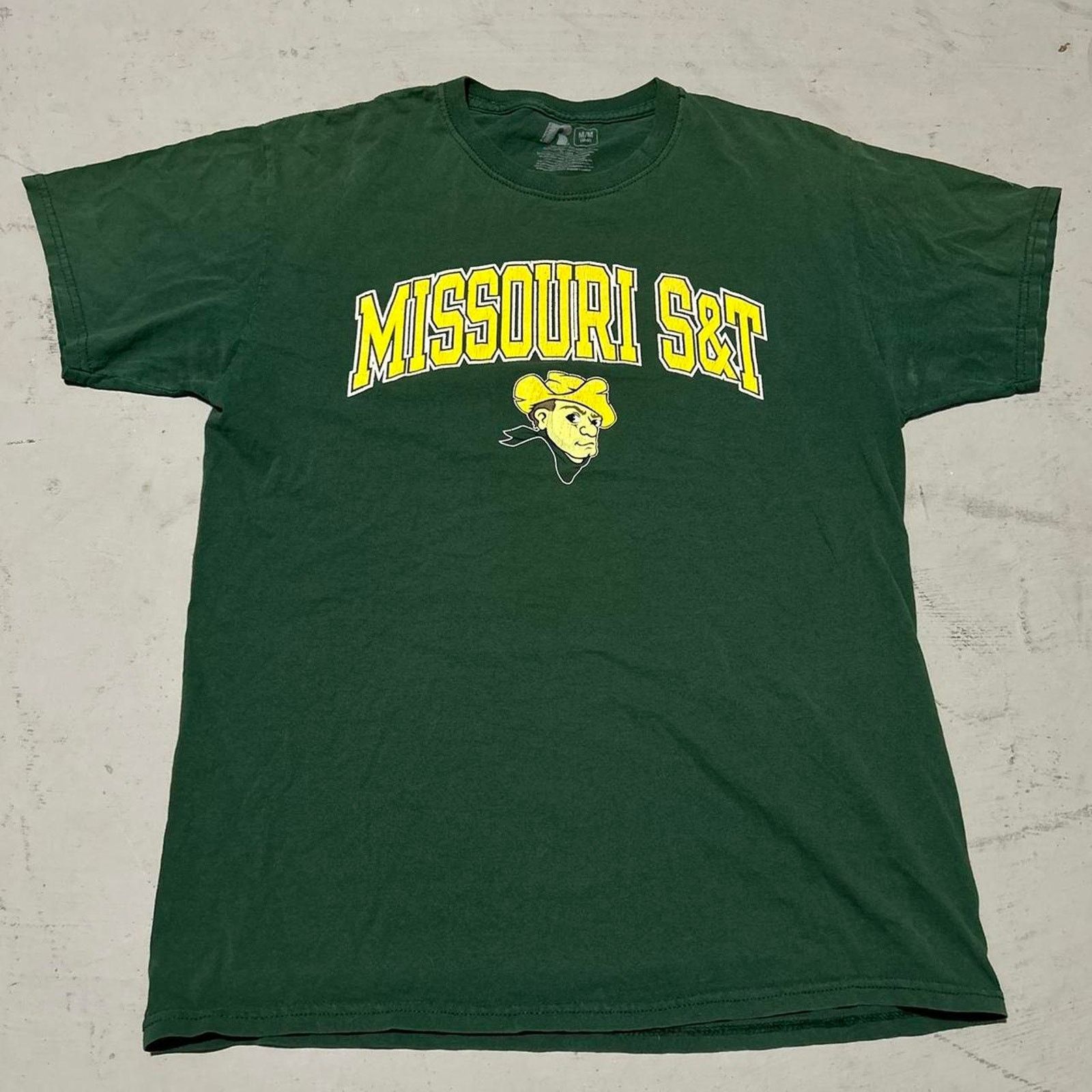 Russell Athletic Russel Green and Yellow Vintage Missouri S&T Miners T-Shirt Size US M / EU 48-50 / 2 - 1 Thumbnail