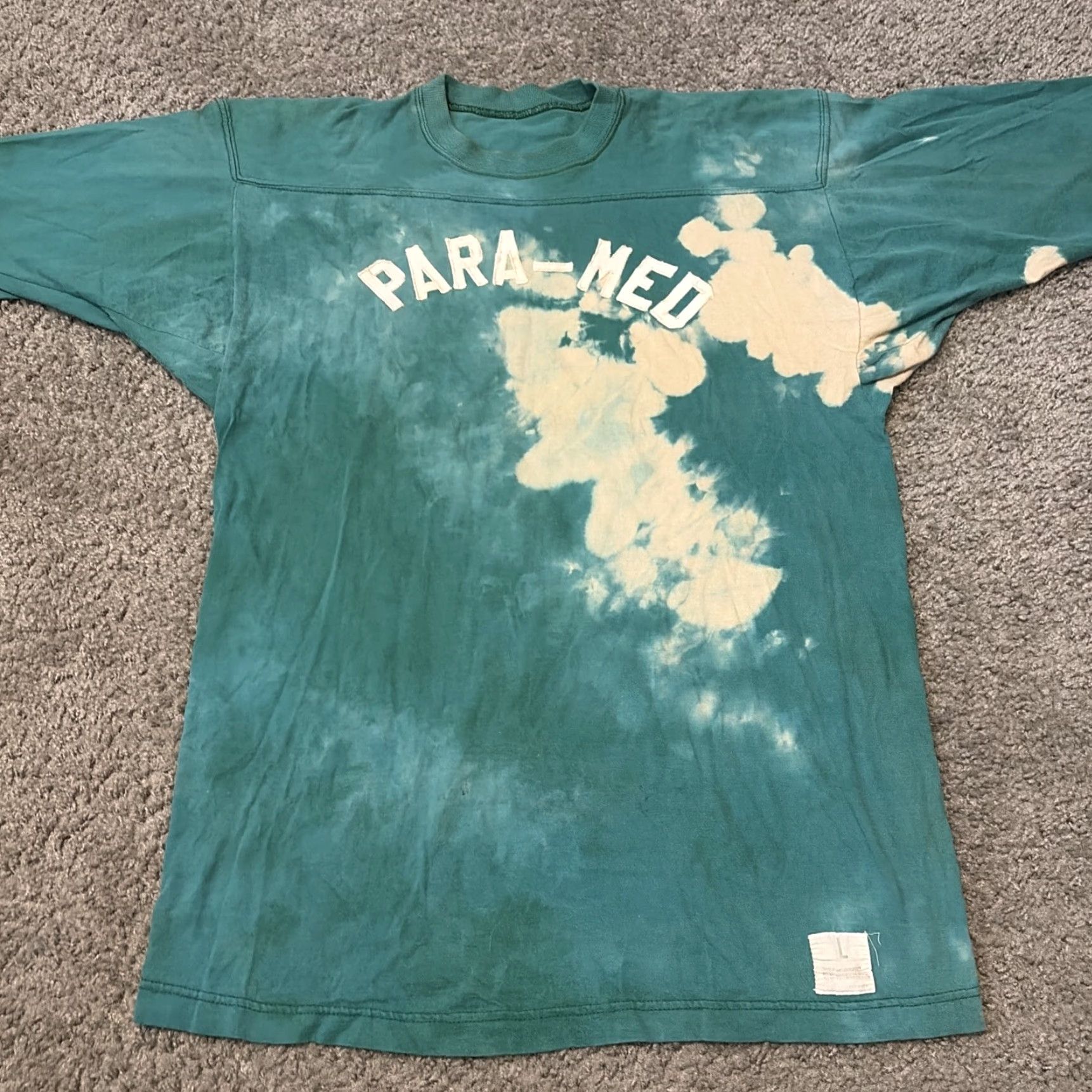 Vintage VTG 60s 70s Green Military Ringer Para-Med Paratrooper Combat Medic Shirt L Mens Size US L / EU 52-54 / 3 - 6 Thumbnail