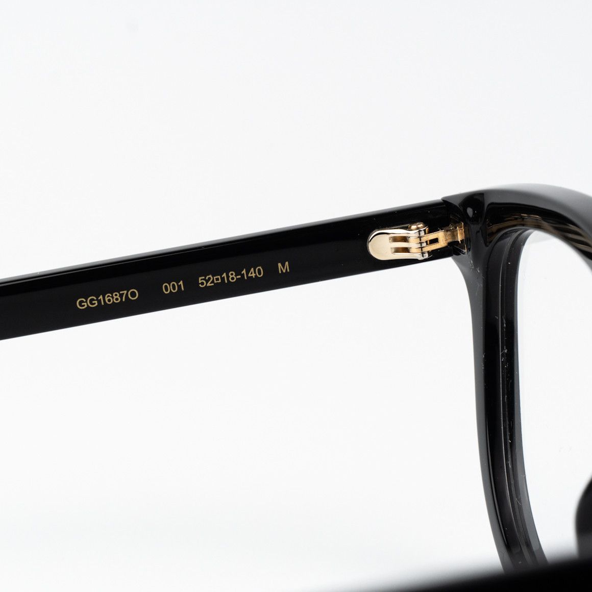 Gucci Gucci Women Eyeglasses Black Oval GG1687O 001 BRAND NEW Size ONE SIZE - 8 Thumbnail