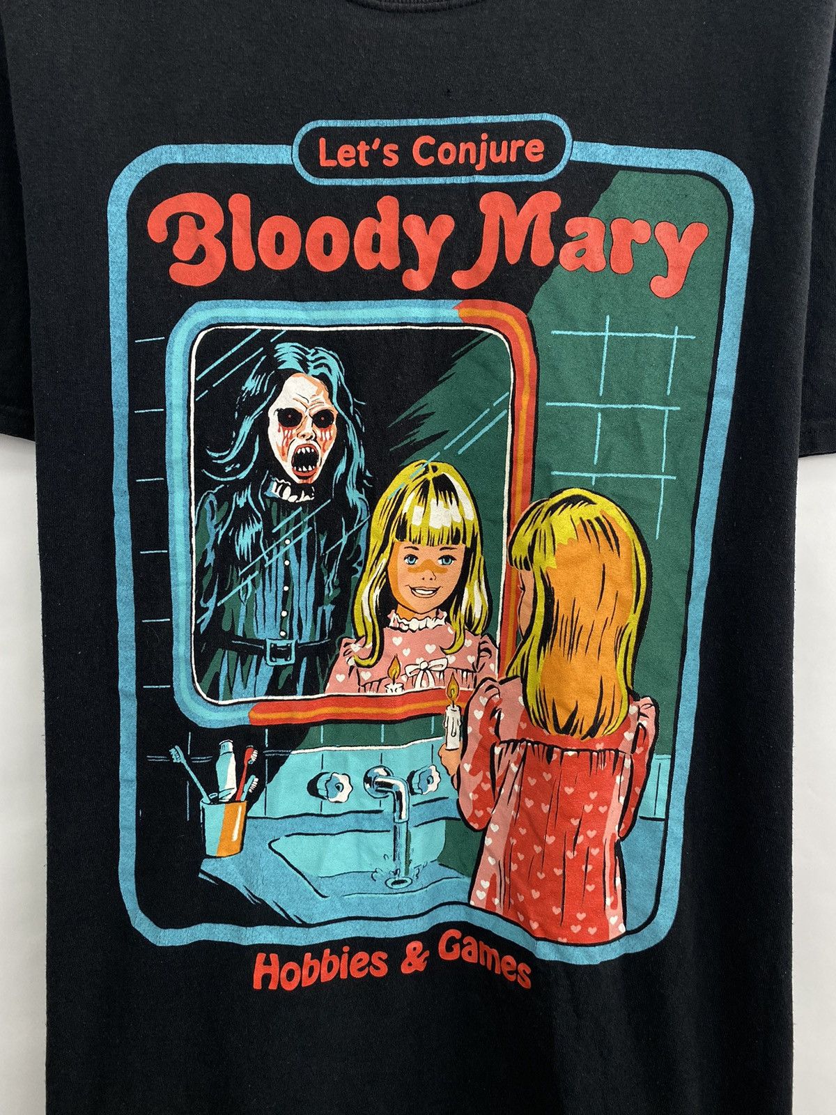 Band Tees 💀Vintage Y2K Bloody Mary Hobbies Games Halloween Skull Death Size US XL / EU 56 / 4 - 4 Thumbnail