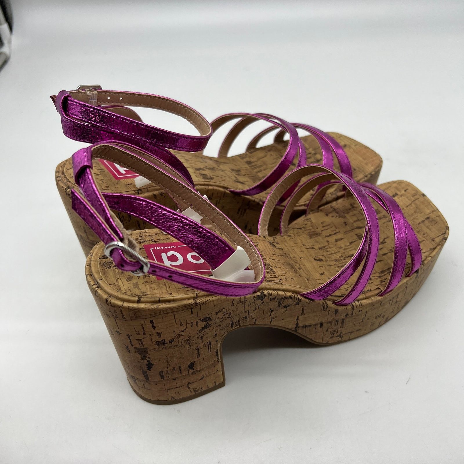 Other Pop Womens Kallie Heeled Sandals Pink Fuschia 9.5 Size US 9.5 / IT 39.5 - 5 Thumbnail