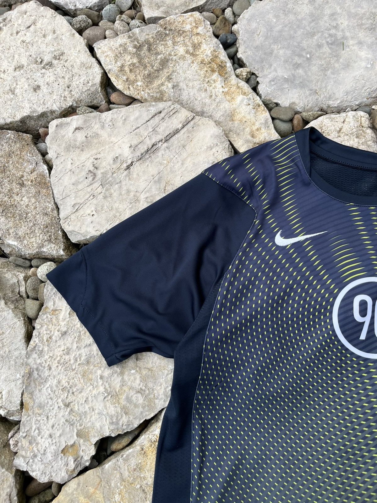 Nike × Vintage Vintage 90s Nike Total 90 y2k soccer jersey tee hype t-shirt Size US S / EU 44-46 / 1 - 5 Thumbnail