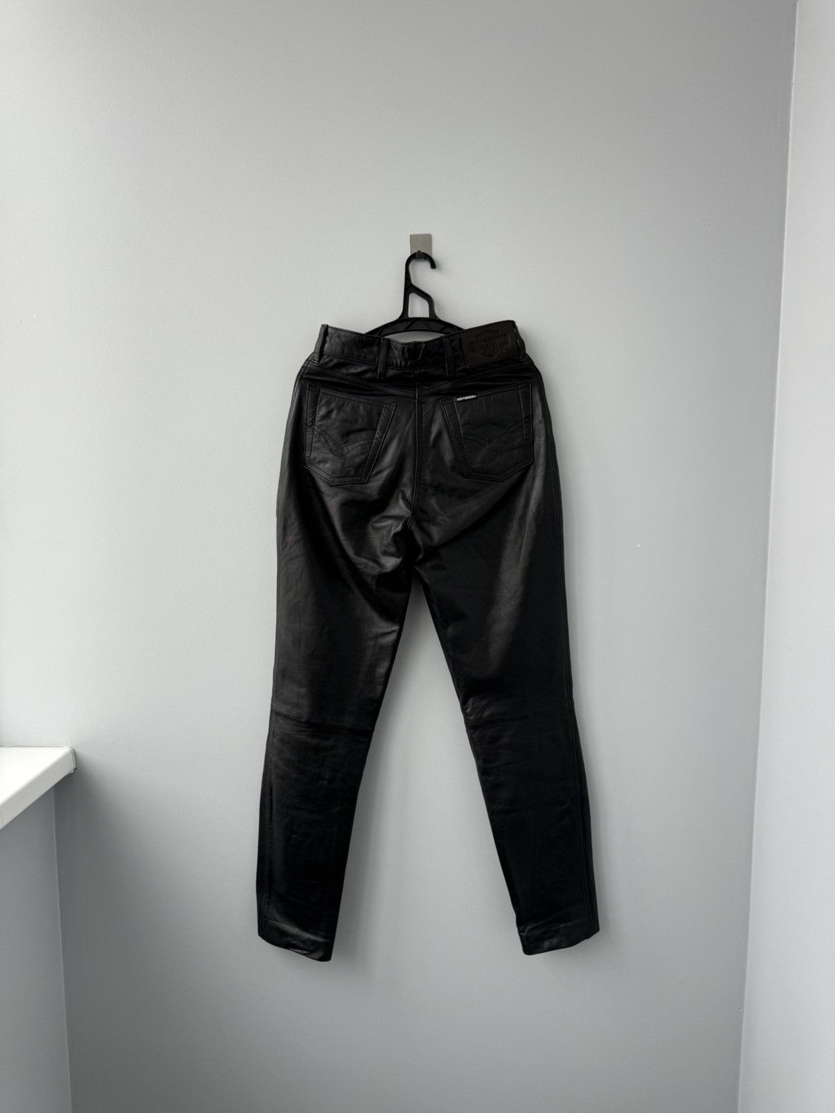 Leather Harley Davidson Vintage Leather Pants Size 28" / US 6 / IT 42 - 2 Thumbnail